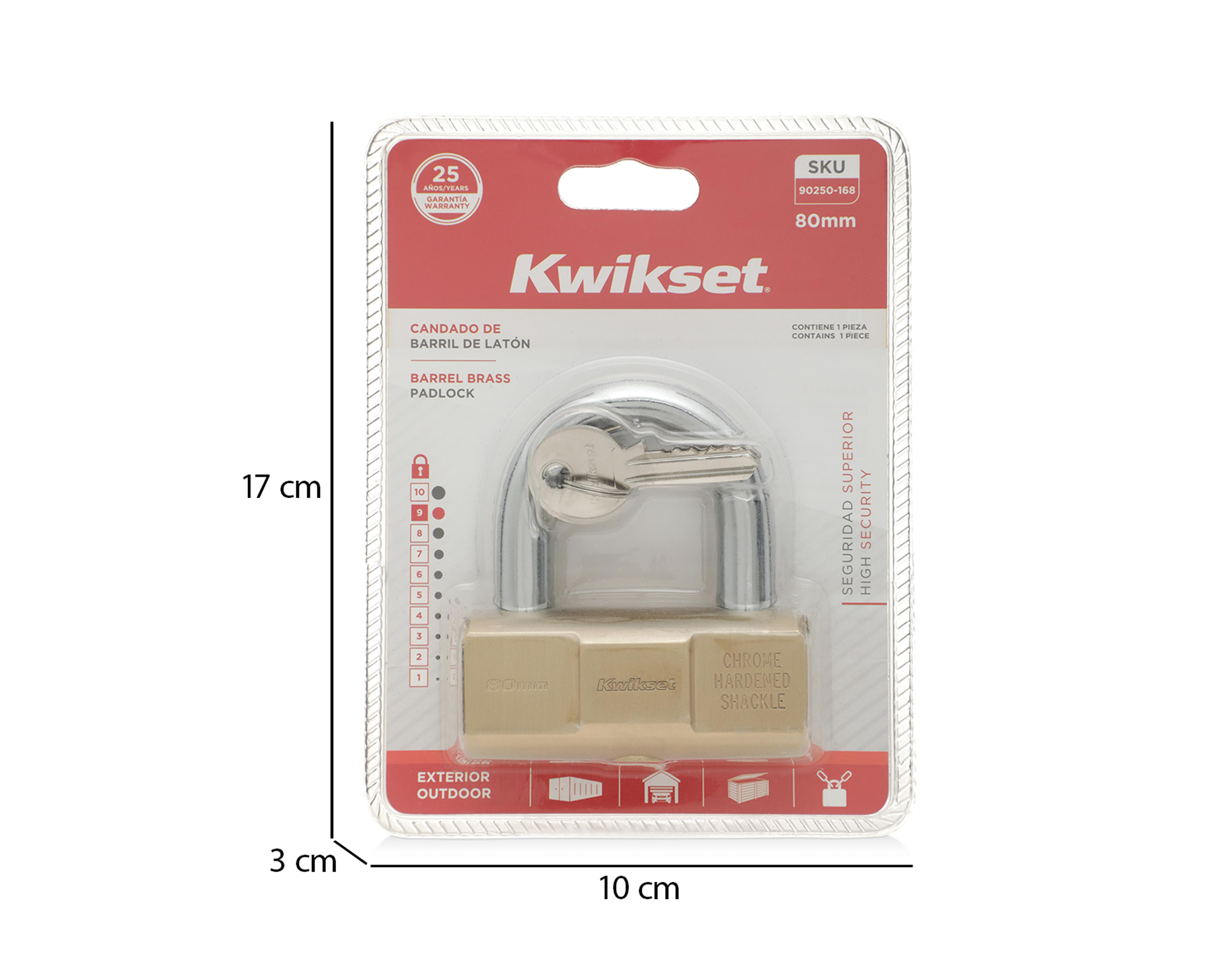 Foto 6 pulgar | Candado Kwikset para Cortinas Dorado