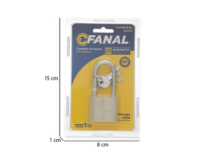 Foto 5 | Candado Fanal Alta Seguridad V1-FH38-B-GL