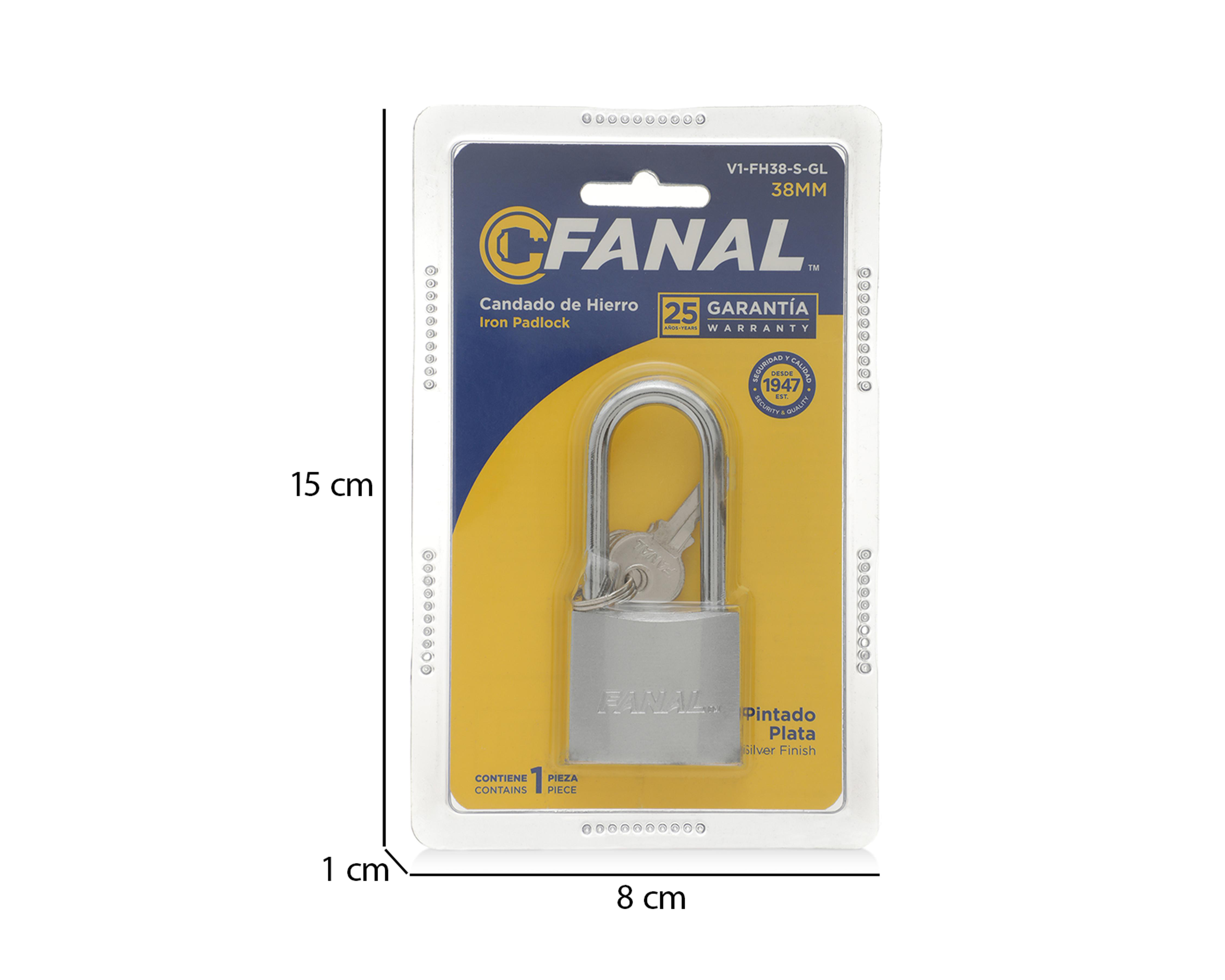 Foto 5 | Candado Fanal Alta Seguridad V1-FH38-S-GL