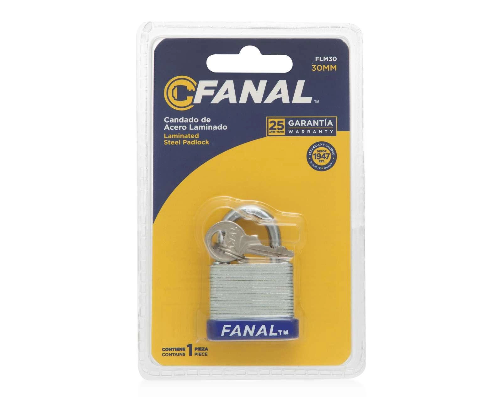 Foto 1 | Candado Fanal para Exterior Gris 30 mm