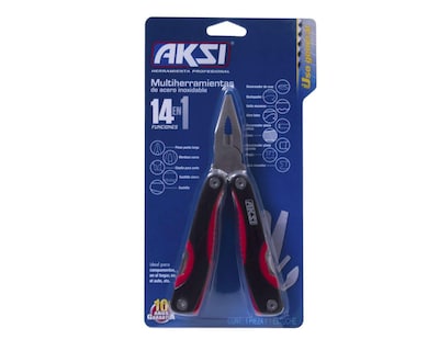 Foto 4 | Multiherramienta Aksi 108703 de Acero Inoxidable 14 Funciones en 1