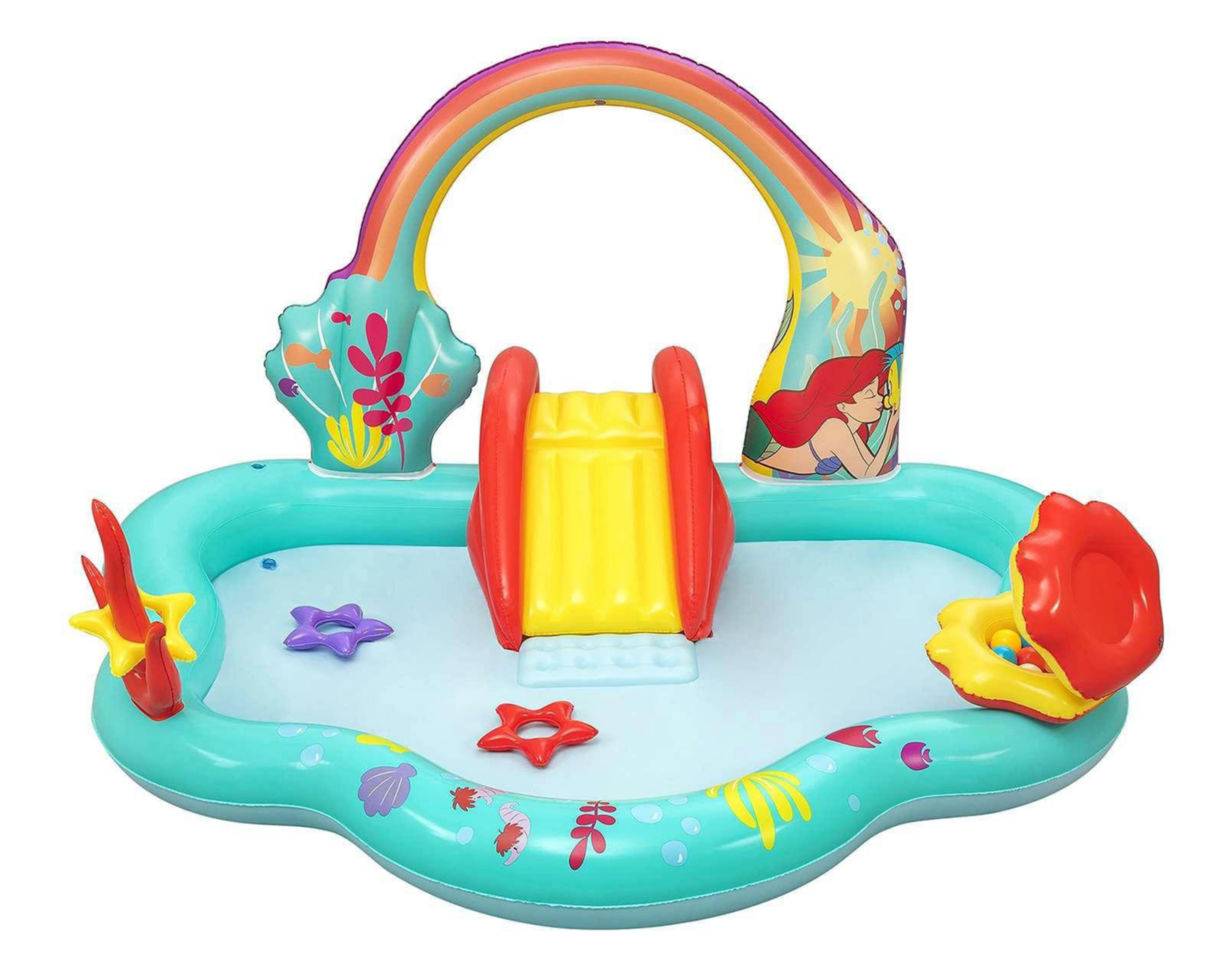 Foto 3 pulgar | Alberca Infantil Bestway La Sirenita 165 L 206 x 211 x 127 cm