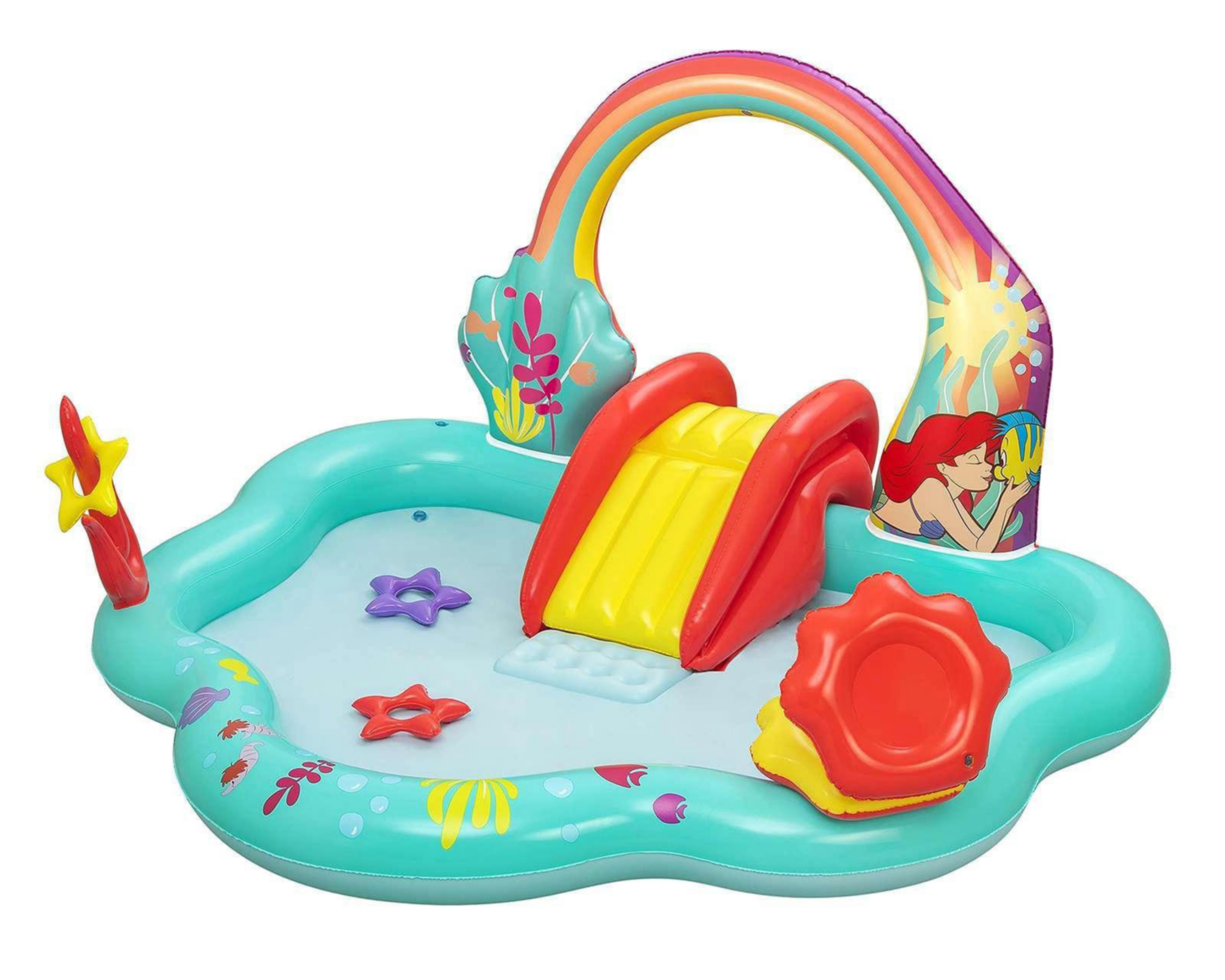 Foto 4 pulgar | Alberca Infantil Bestway La Sirenita 165 L 206 x 211 x 127 cm