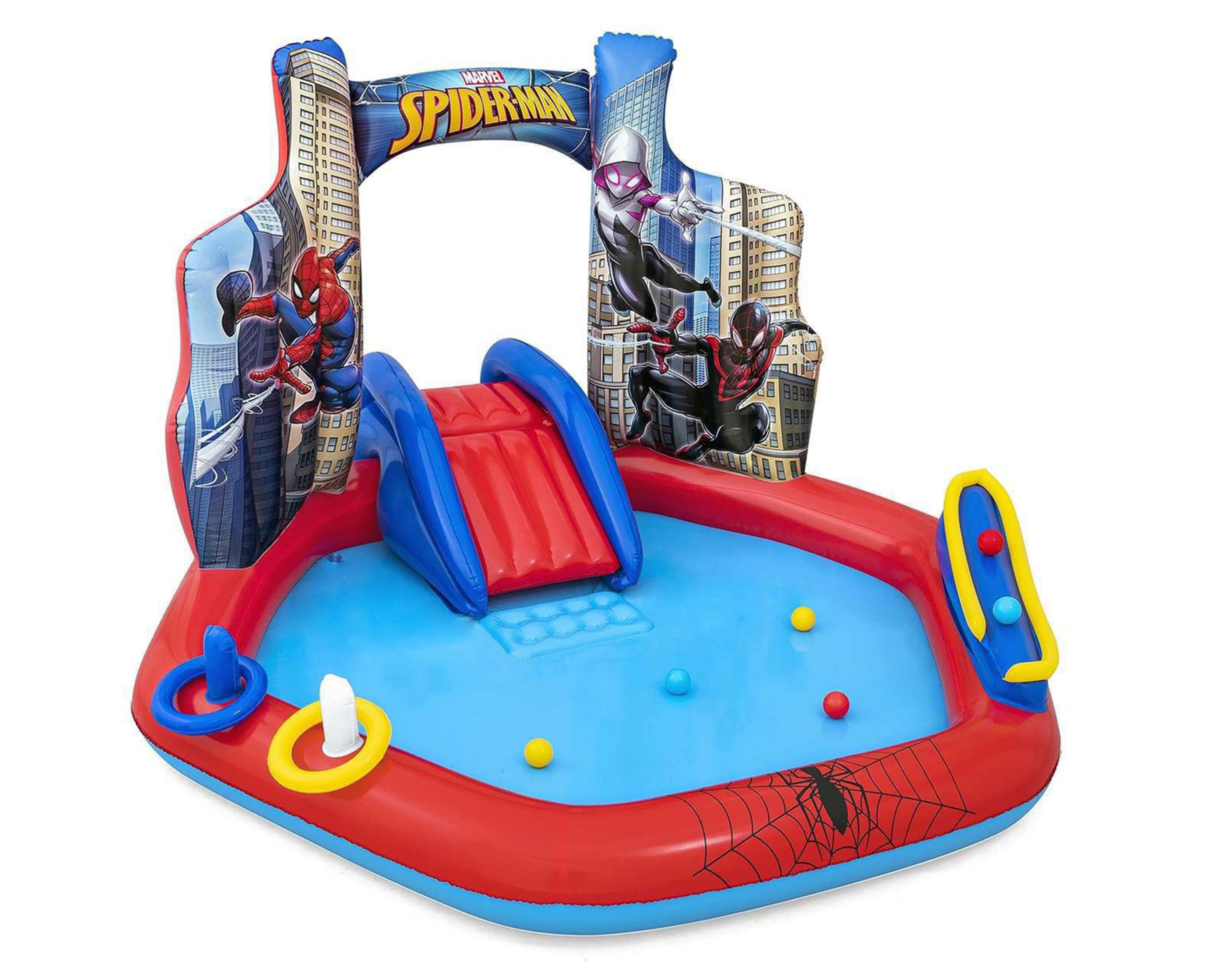 Foto 2 pulgar | Alberca Infantil Bestway Spider-Man 165 L 206 x 211 x 127 cm