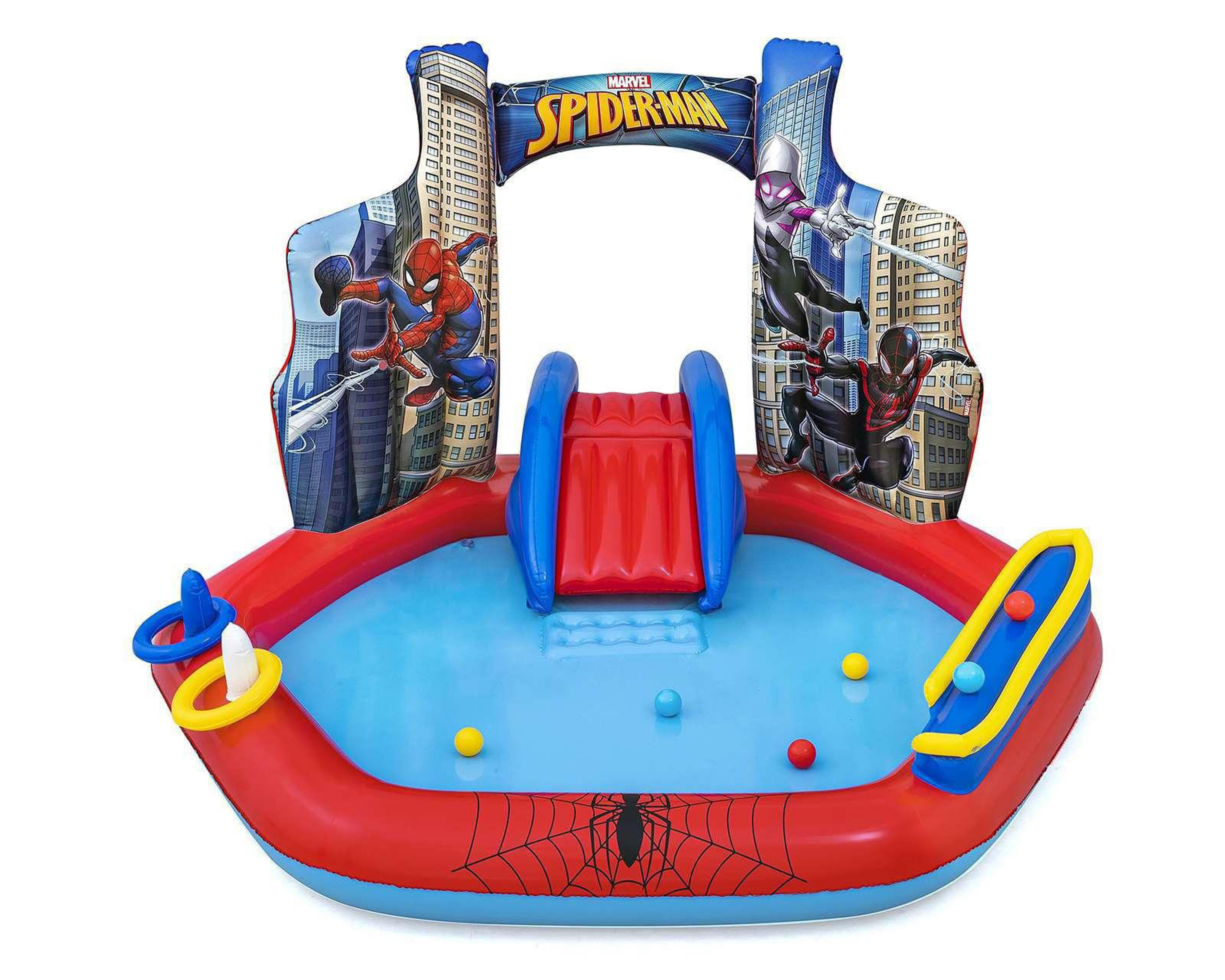 Foto 3 pulgar | Alberca Infantil Bestway Spider-Man 165 L 206 x 211 x 127 cm