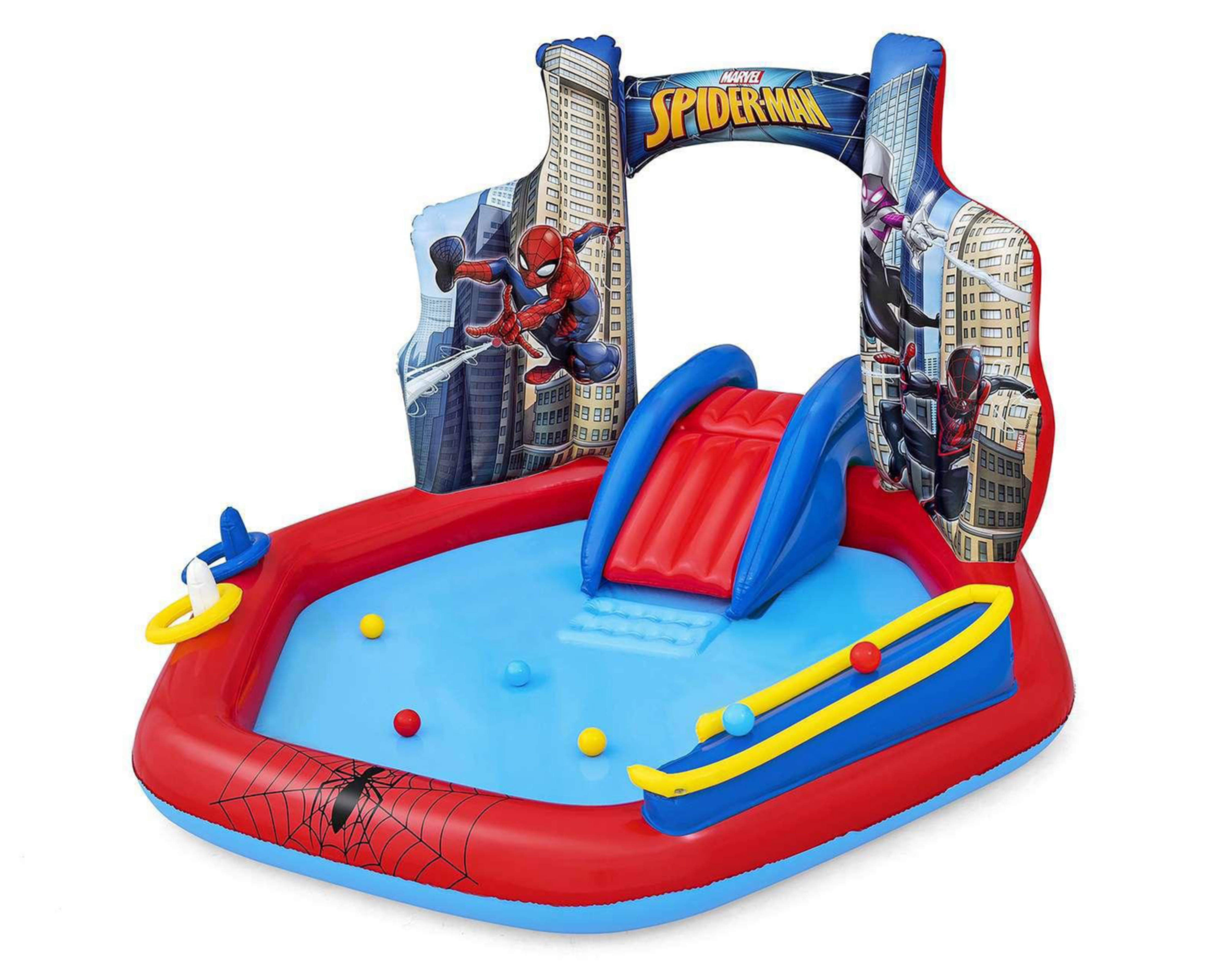 Foto 4 pulgar | Alberca Infantil Bestway Spider-Man 165 L 206 x 211 x 127 cm