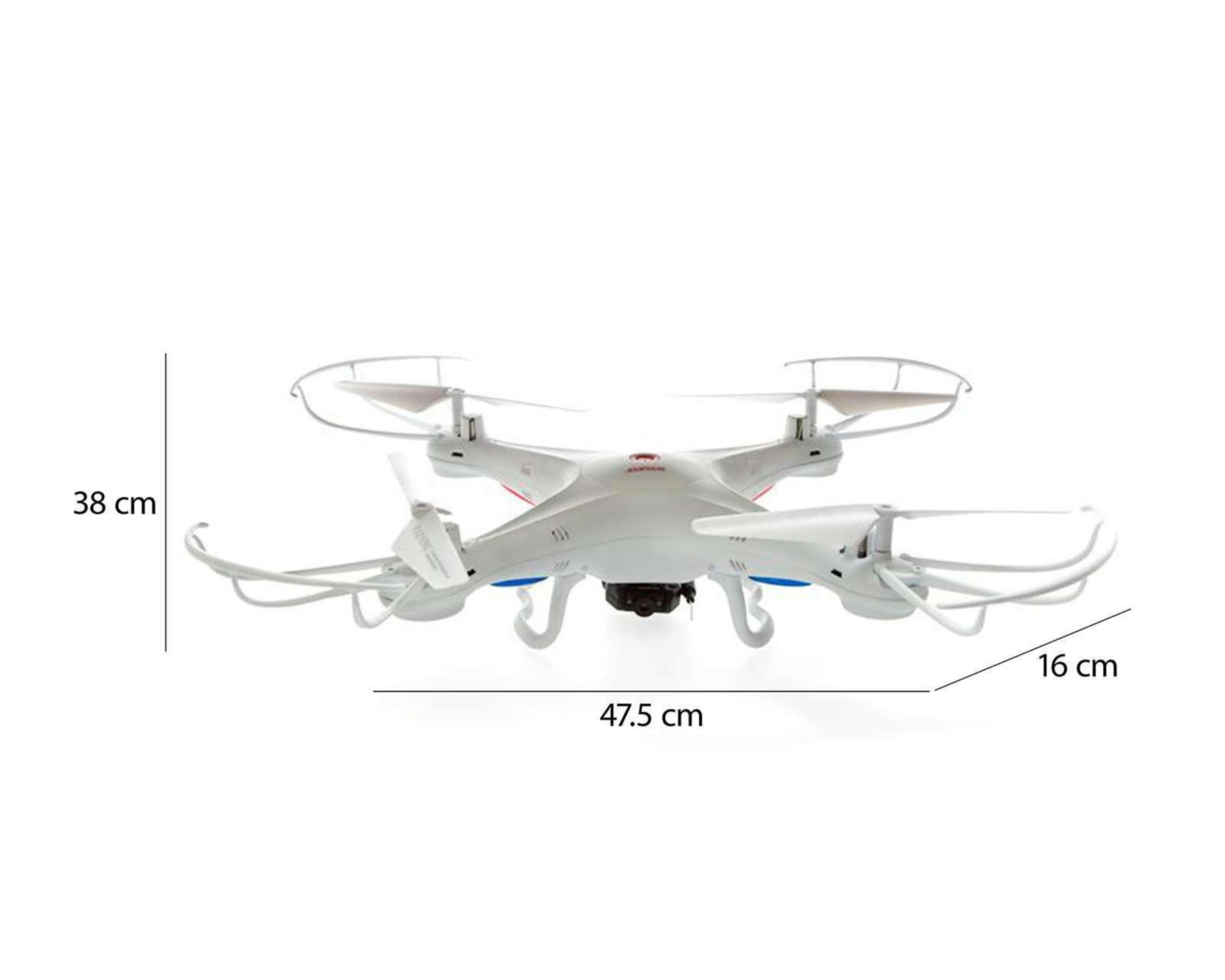 Foto 9 pulgar | Tribotika Drone RC VR B 612-55 Blanco