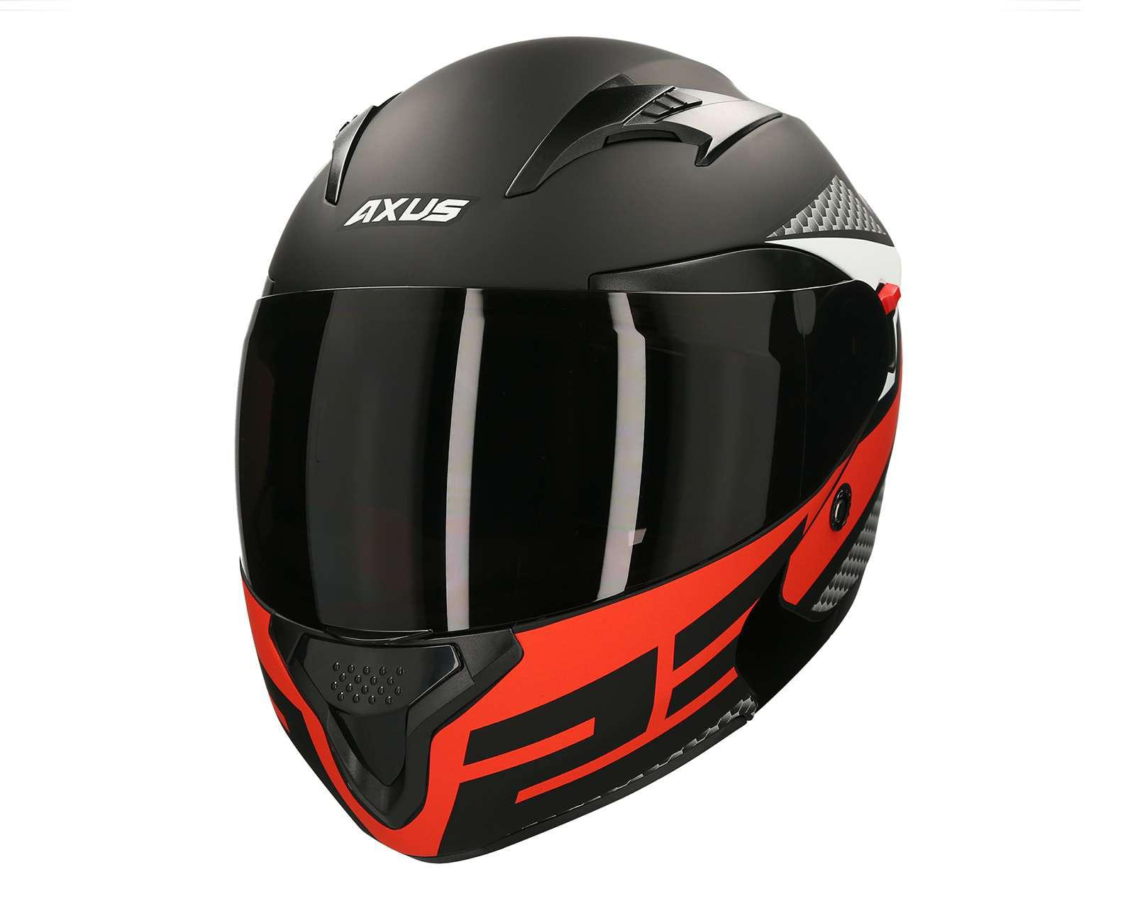 Foto 3 pulgar | Casco para Motociclista Axus Extragrande Negro