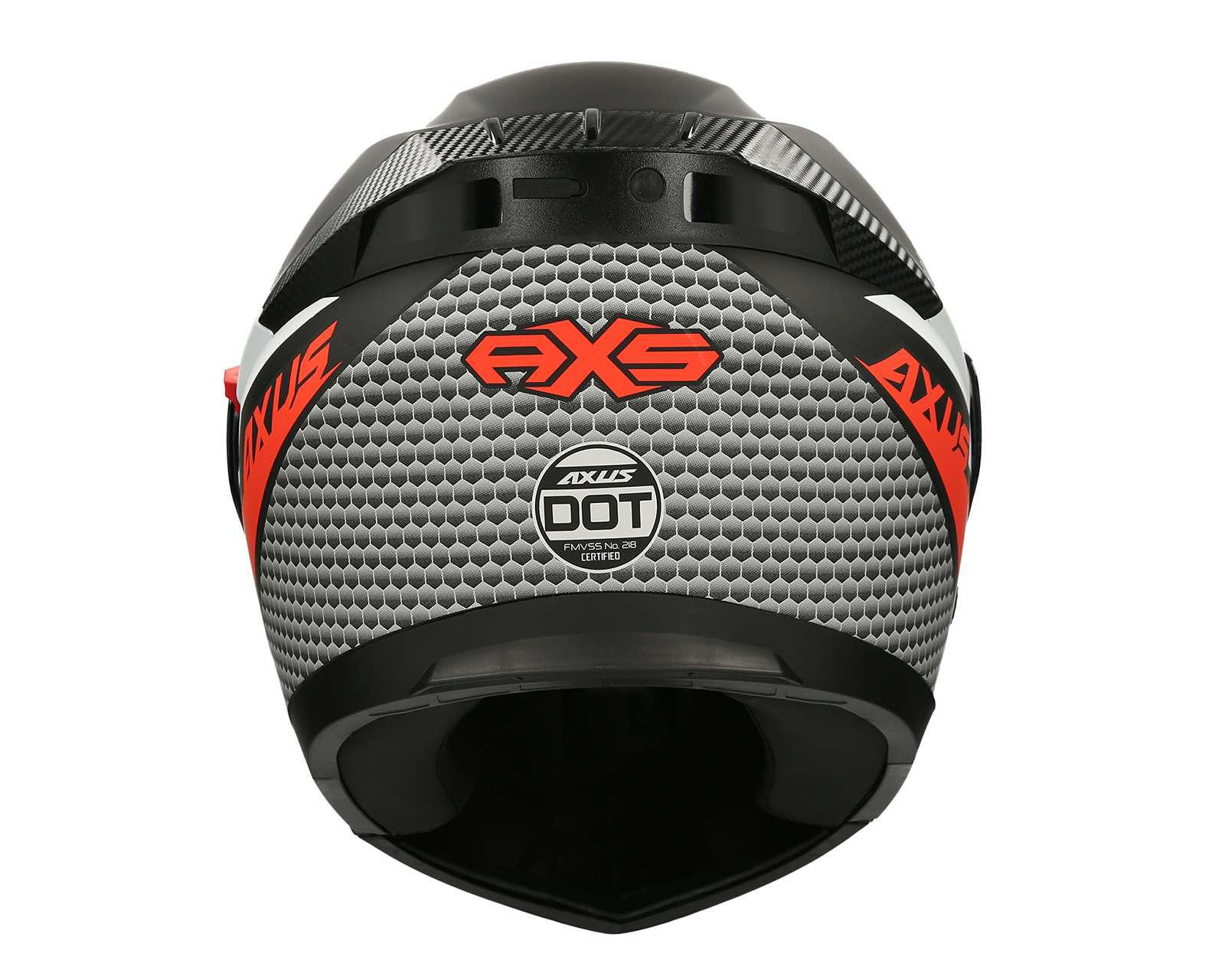 Foto 6 pulgar | Casco para Motociclista Axus Extragrande Negro