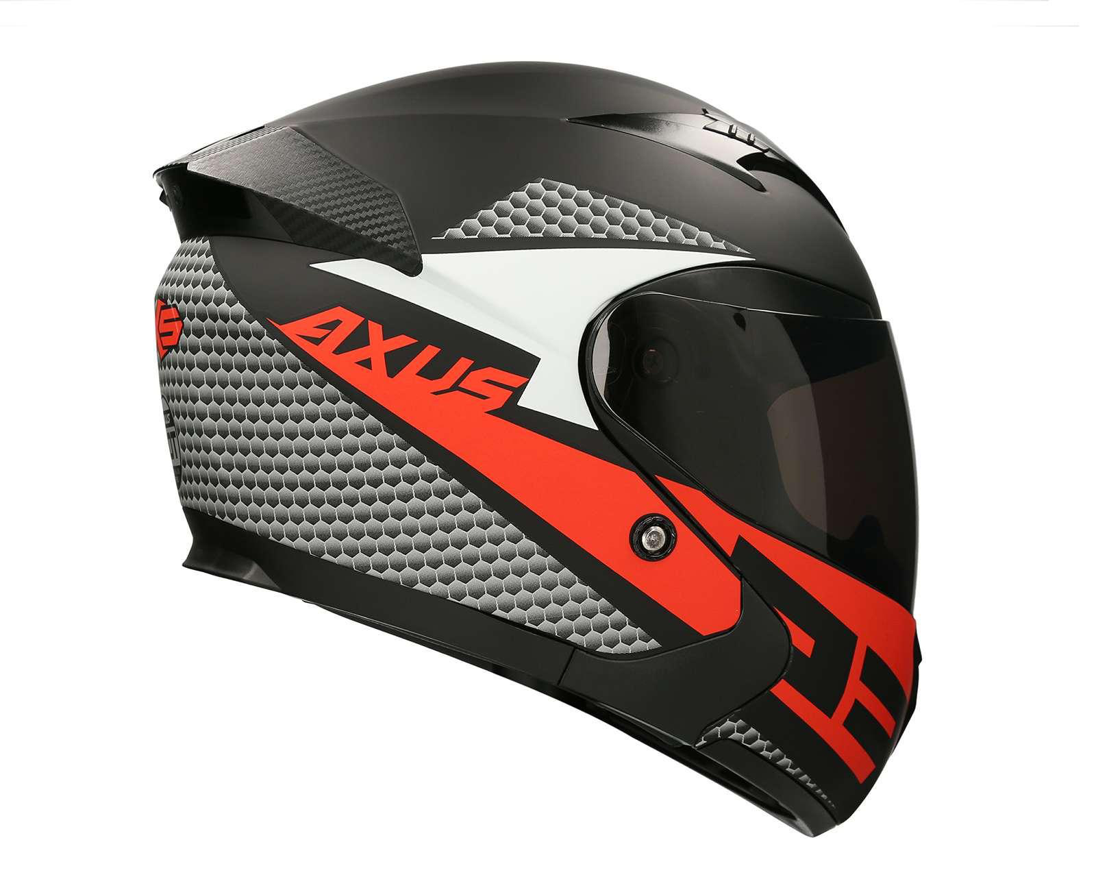 Foto 7 pulgar | Casco para Motociclista Axus Extragrande Negro