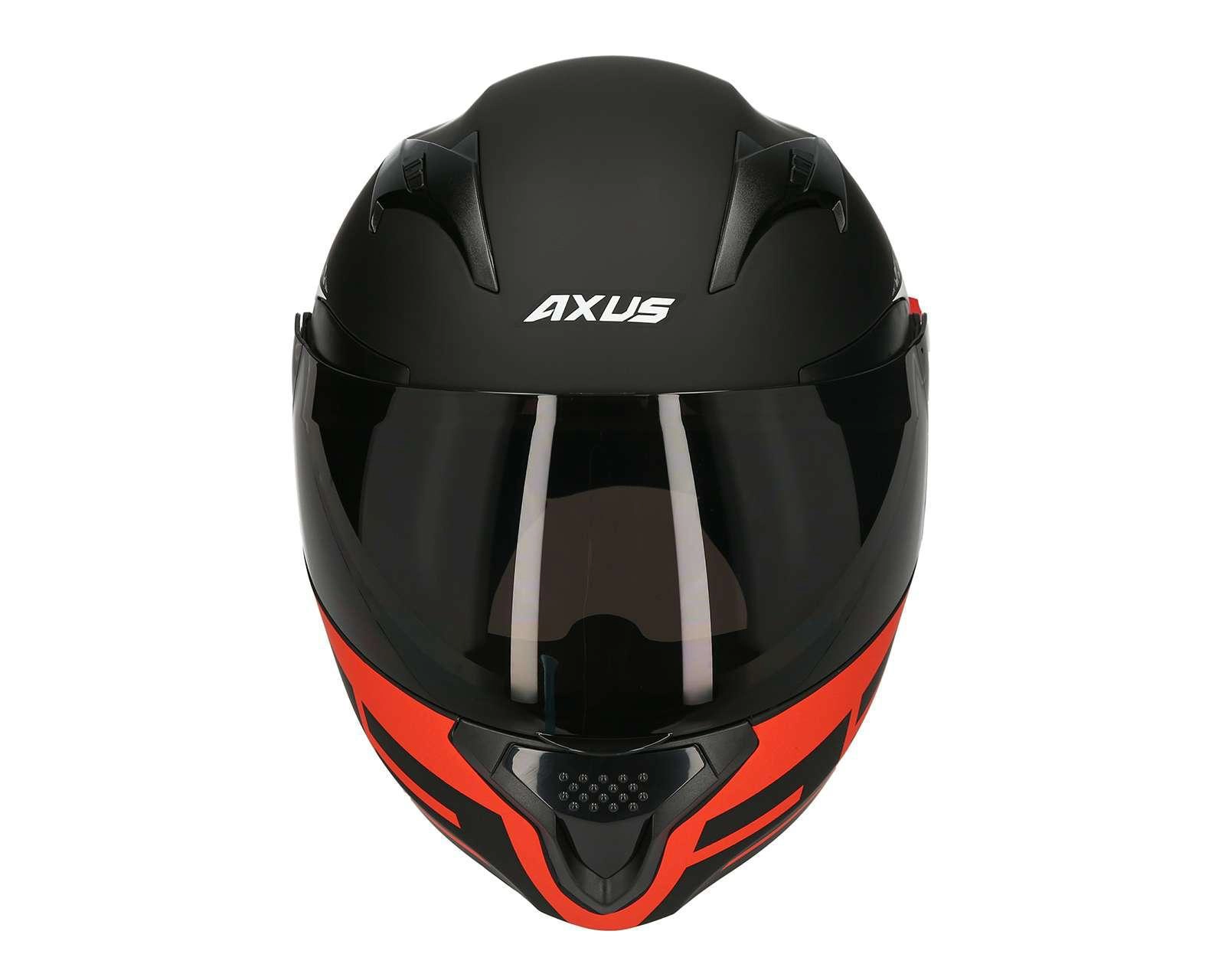 Foto 8 pulgar | Casco para Motociclista Axus Extragrande Negro