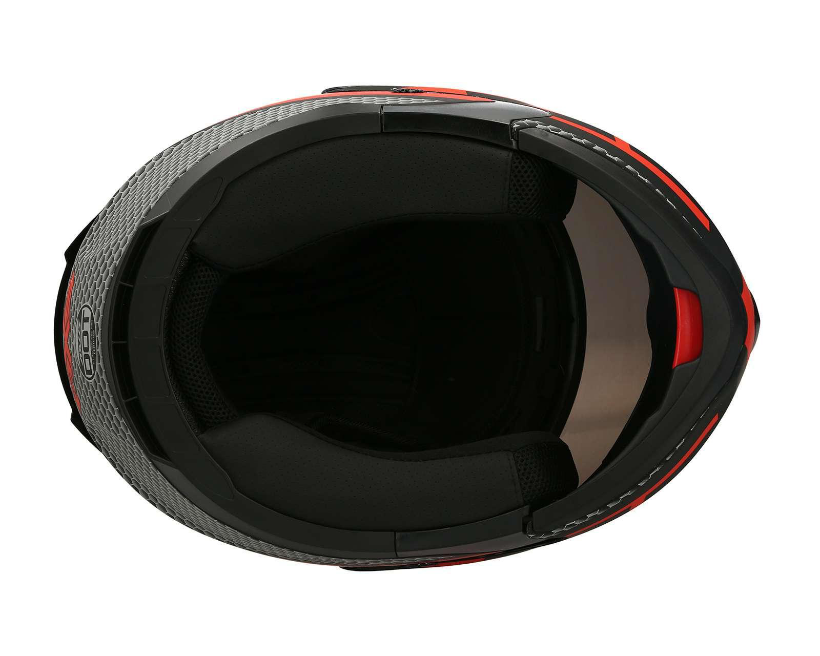 Foto 9 pulgar | Casco para Motociclista Axus Extragrande Negro