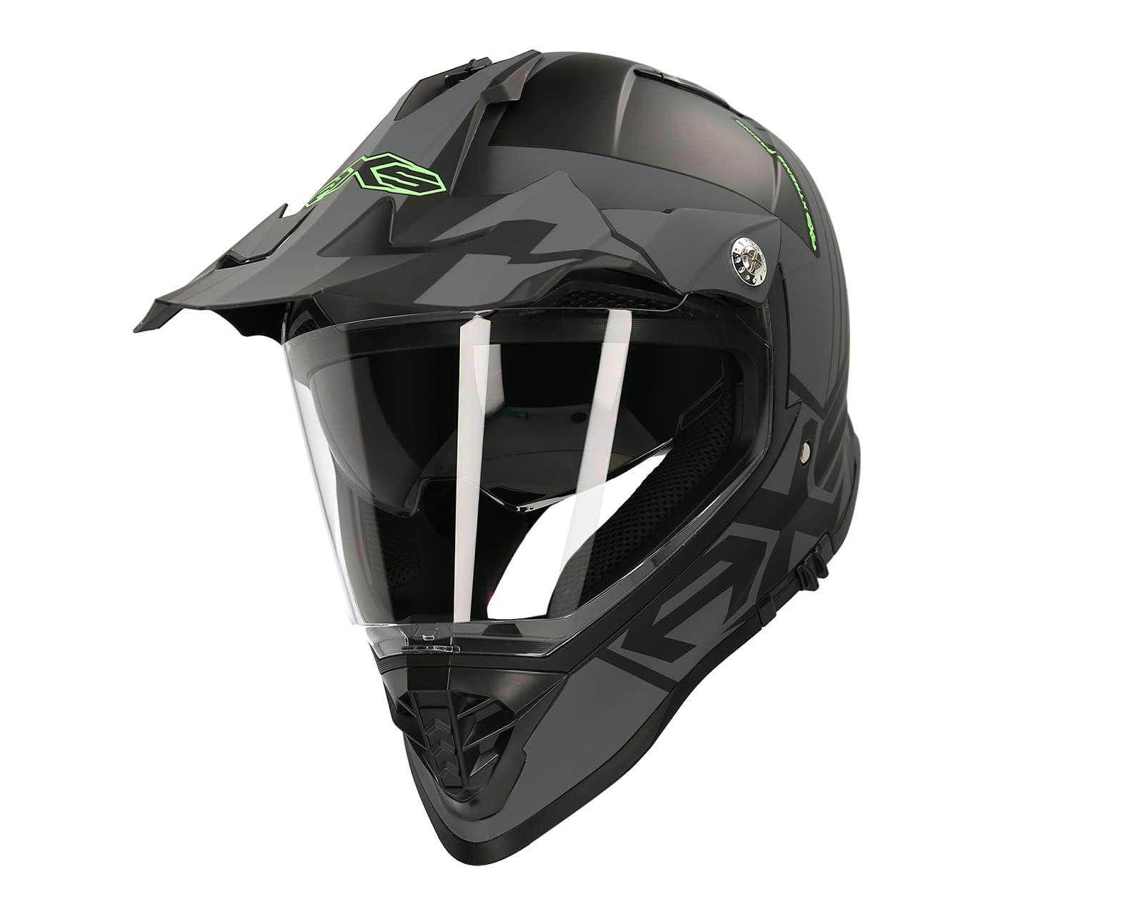 Foto 1 | Casco para Motociclista Axus Extragrande Abatible Negro