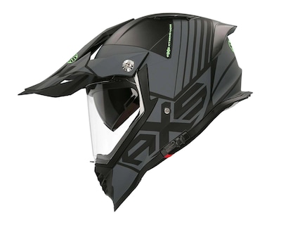 Foto 2 | Casco para Motociclista Axus Extragrande Abatible Negro