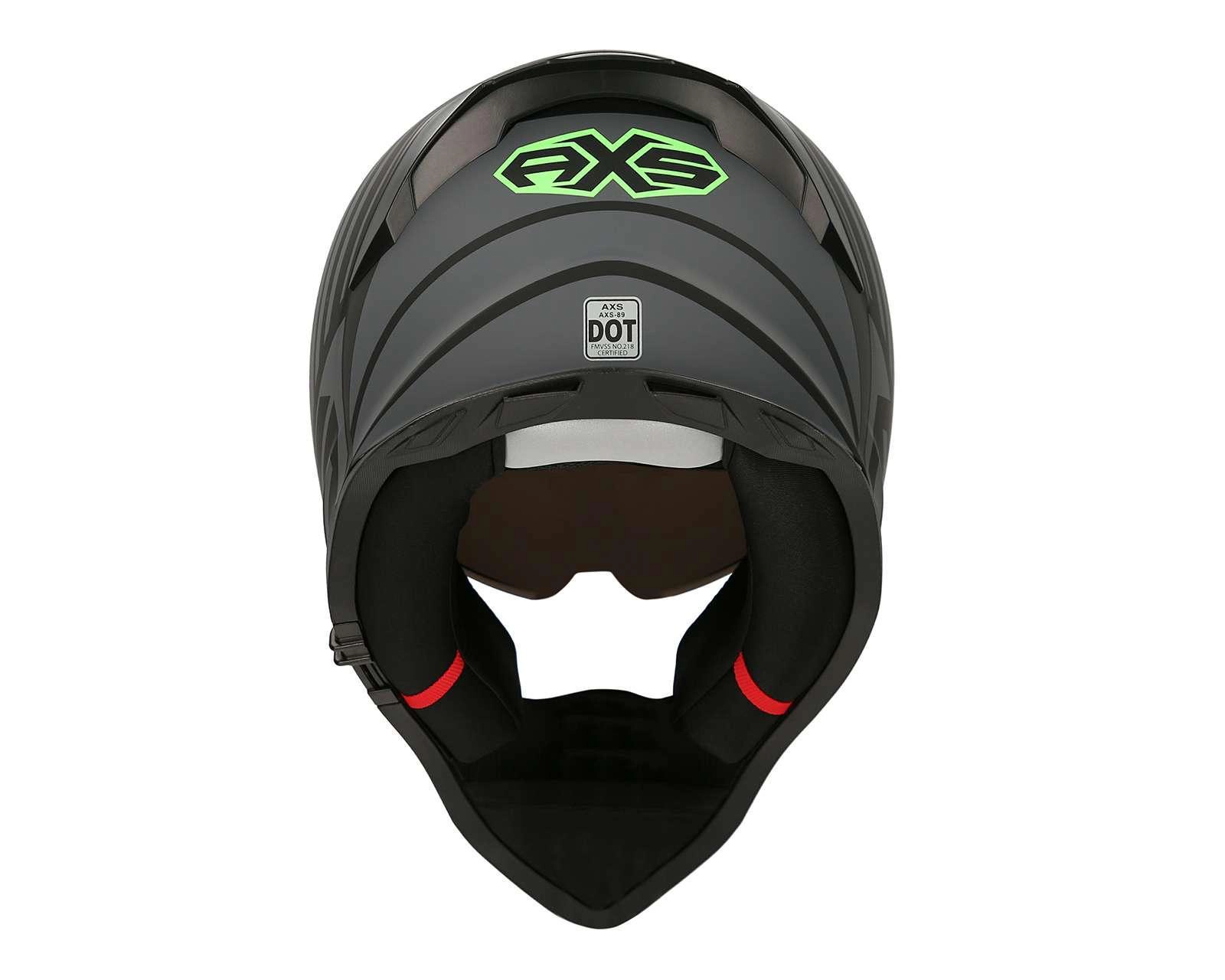 Foto 4 | Casco para Motociclista Axus Extragrande Abatible Negro