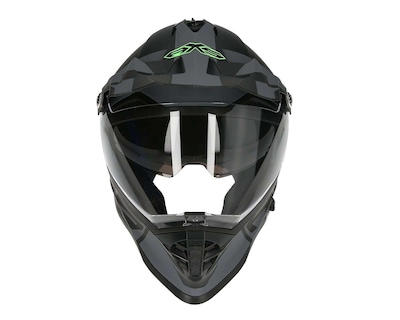 Foto 6 | Casco para Motociclista Axus Extragrande Abatible Negro