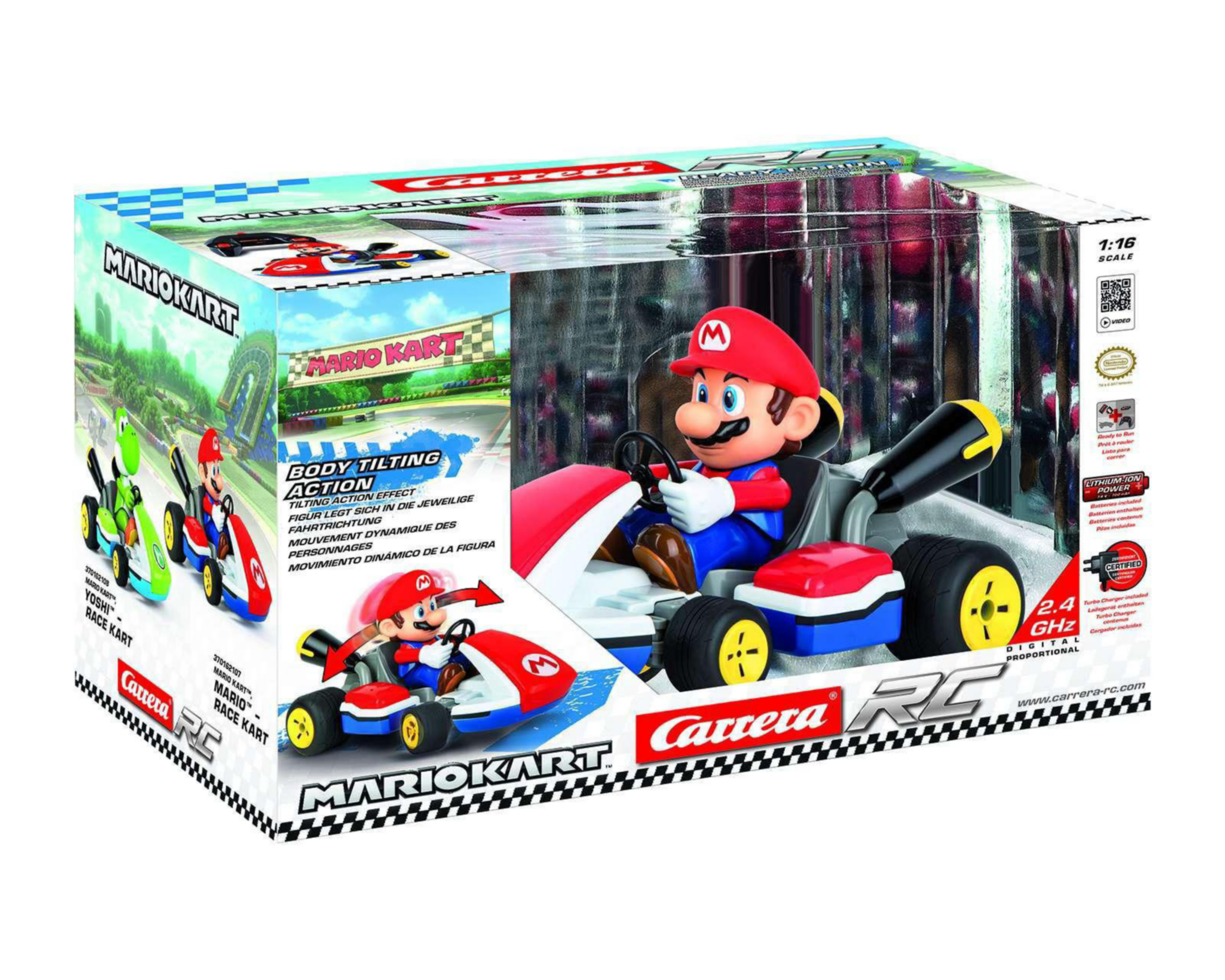 Foto 4 pulgar | Carro Control Remoto Carrera Mario Kart TR/C