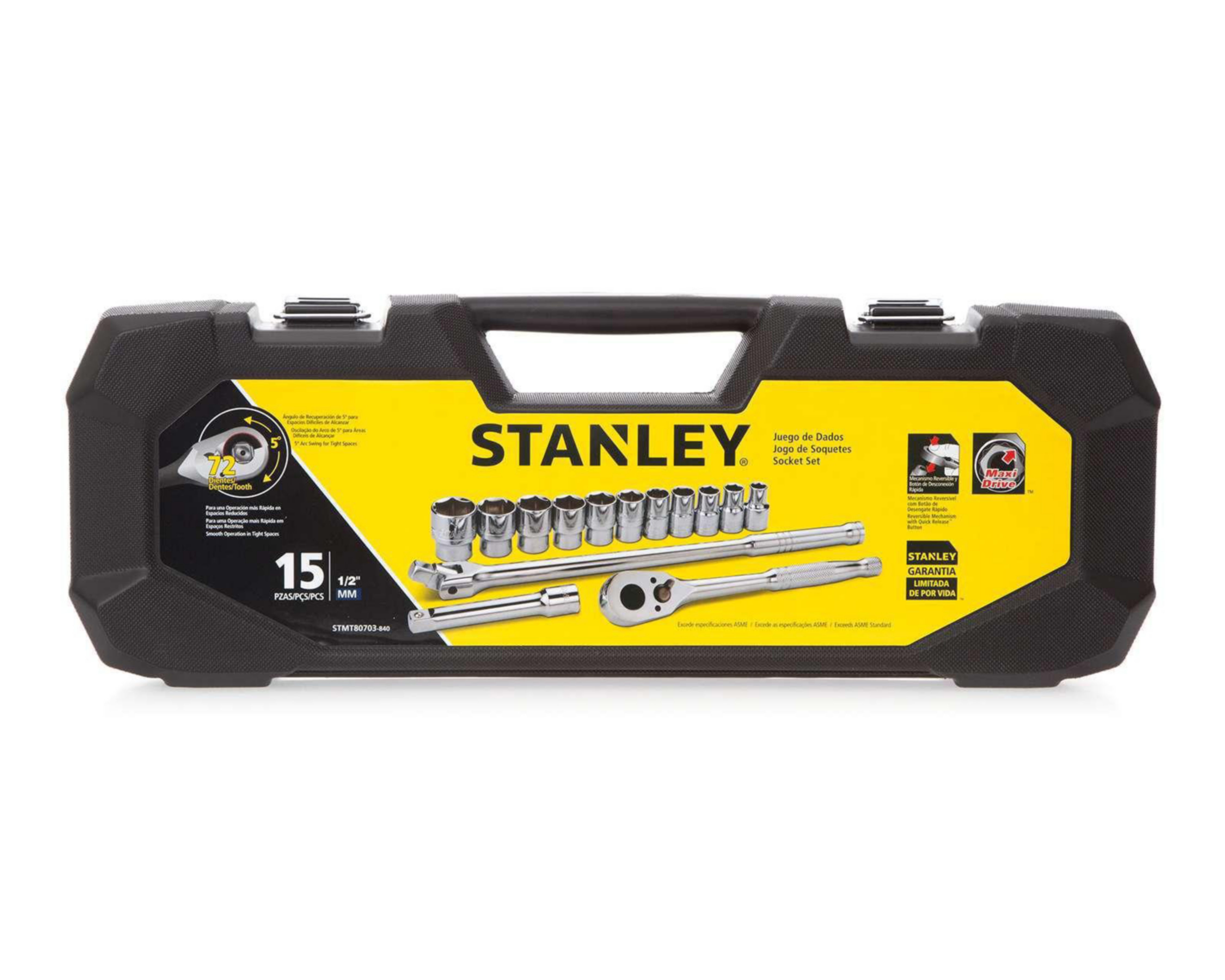 Foto 6 pulgar | Juego de Dados Stanley STMT80703-840 15 Piezas