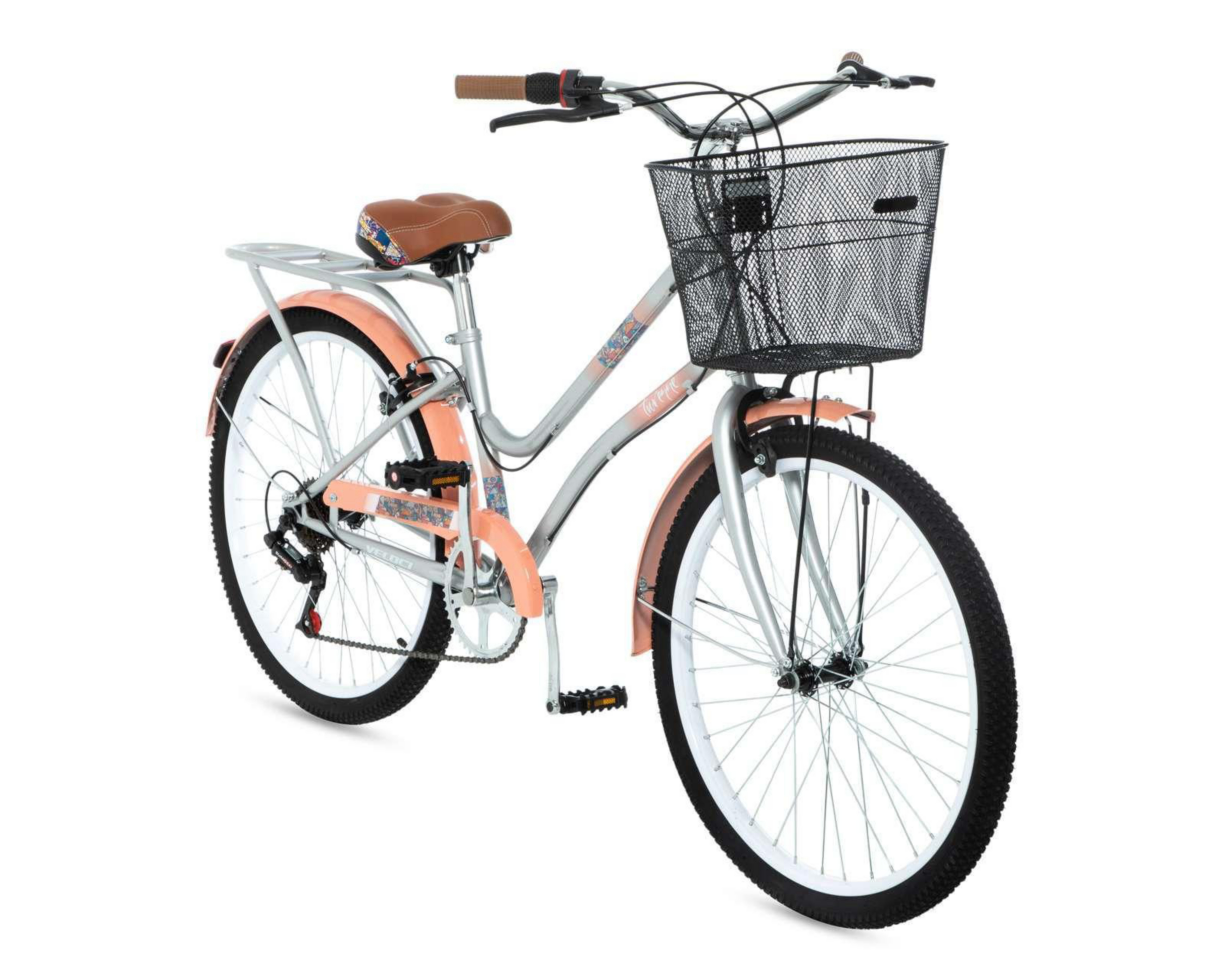 Foto 2 pulgar | Bicicleta Urbana Veloci Turene 24" Gris