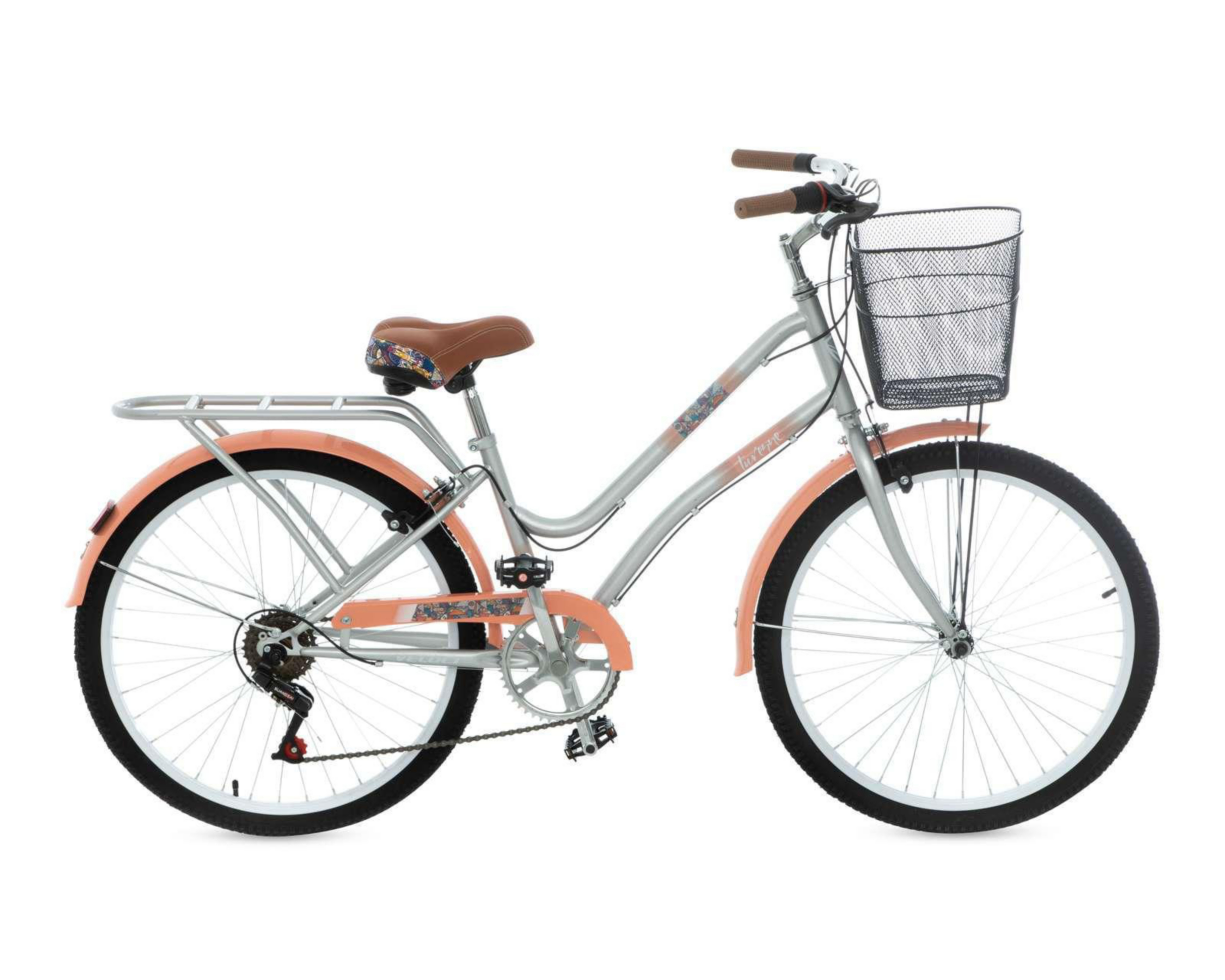 Foto 3 pulgar | Bicicleta Urbana Veloci Turene 24" Gris