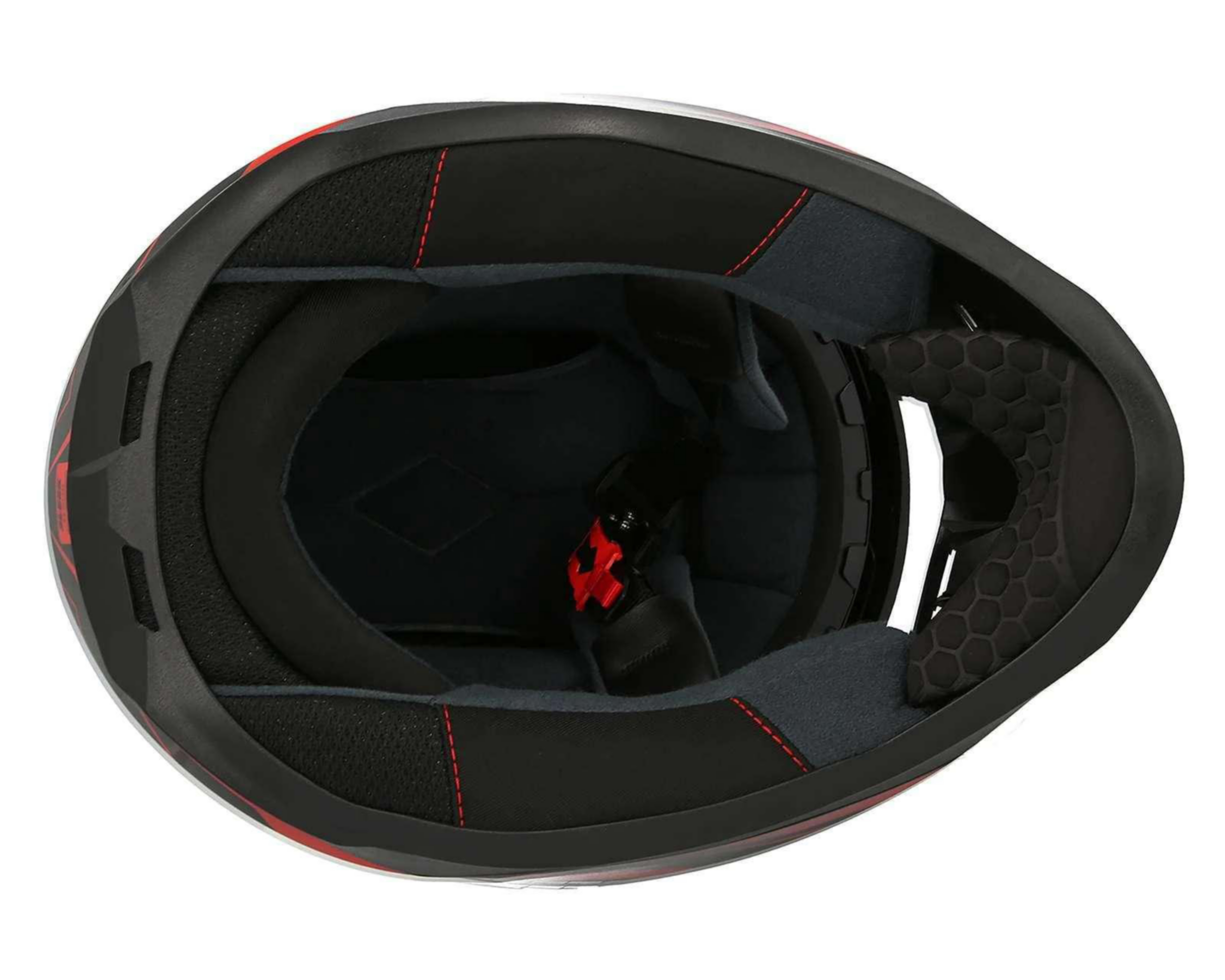 Foto 8 pulgar | Casco para Motociclista Sleek Mediano con Visera Abatible Negro