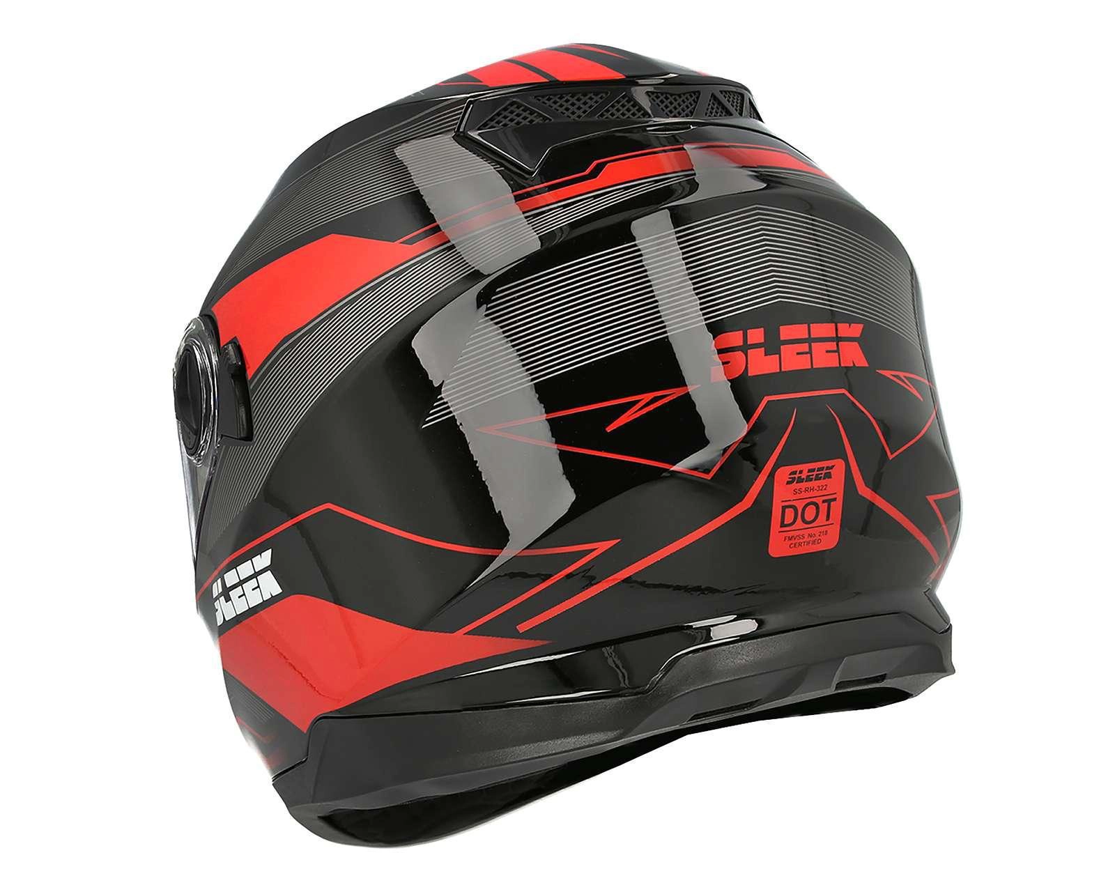 Foto 3 | Casco para Motociclista Sleek Extra Grande Negro