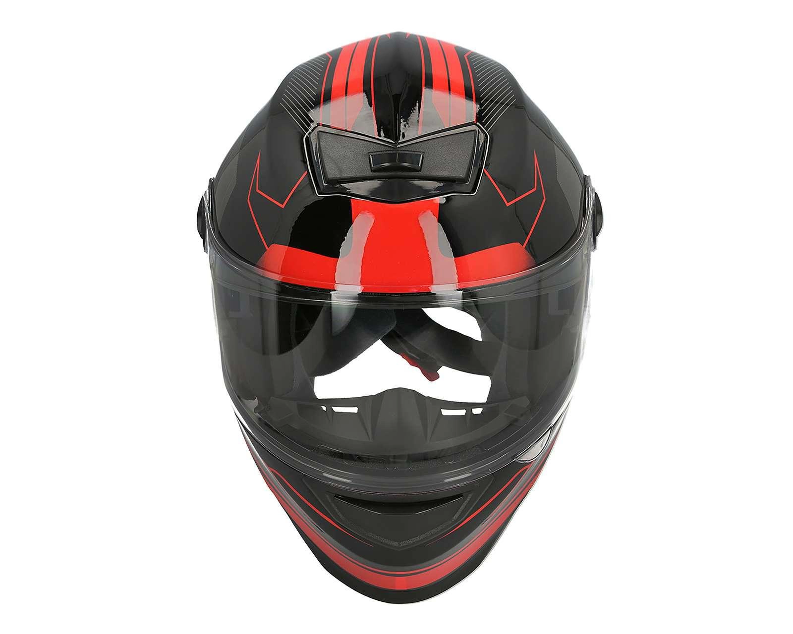 Foto 7 pulgar | Casco para Motociclista Sleek Extra Grande Negro