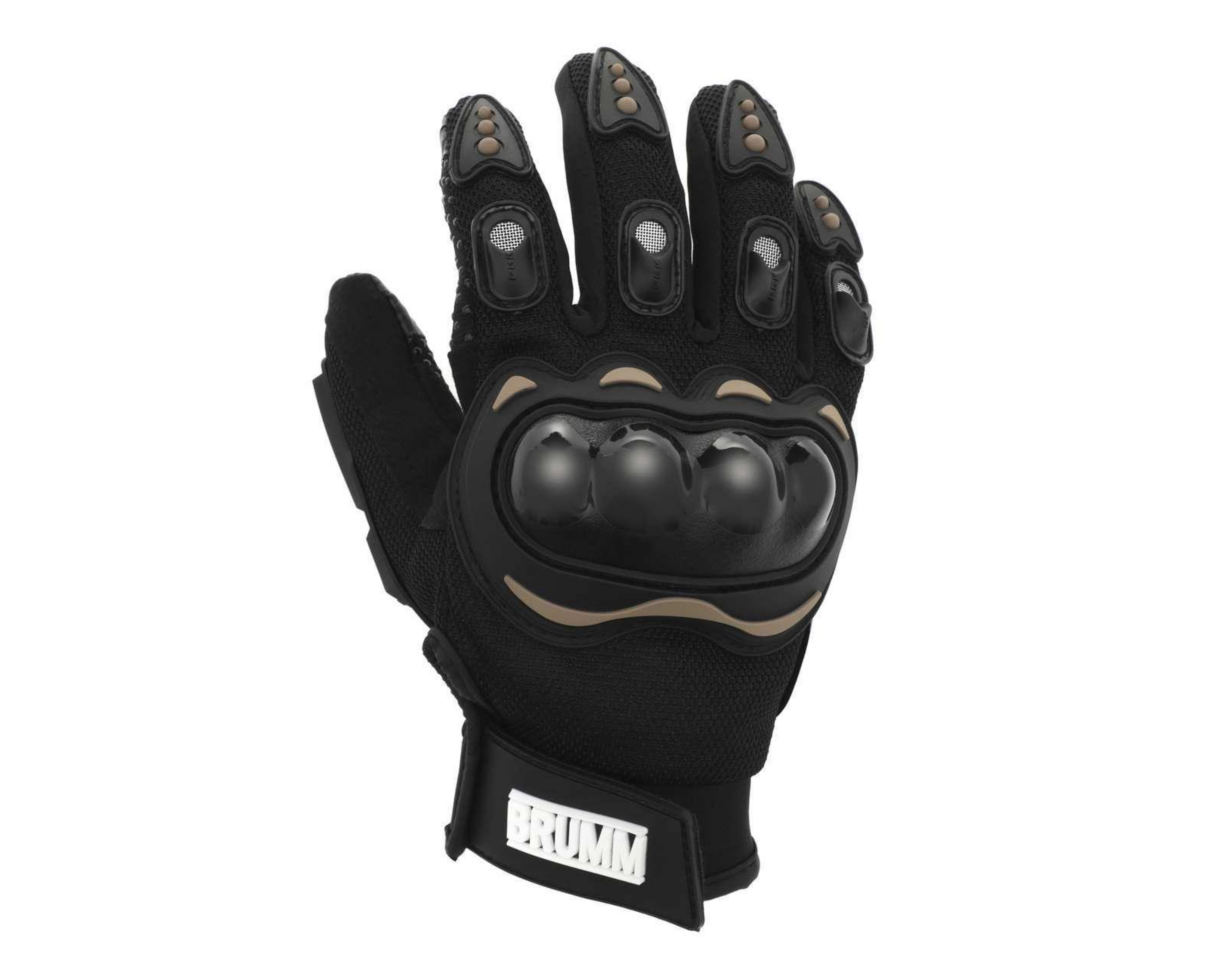 Foto 3 pulgar | Guantes para Motociclista Brumm Negros Grandes