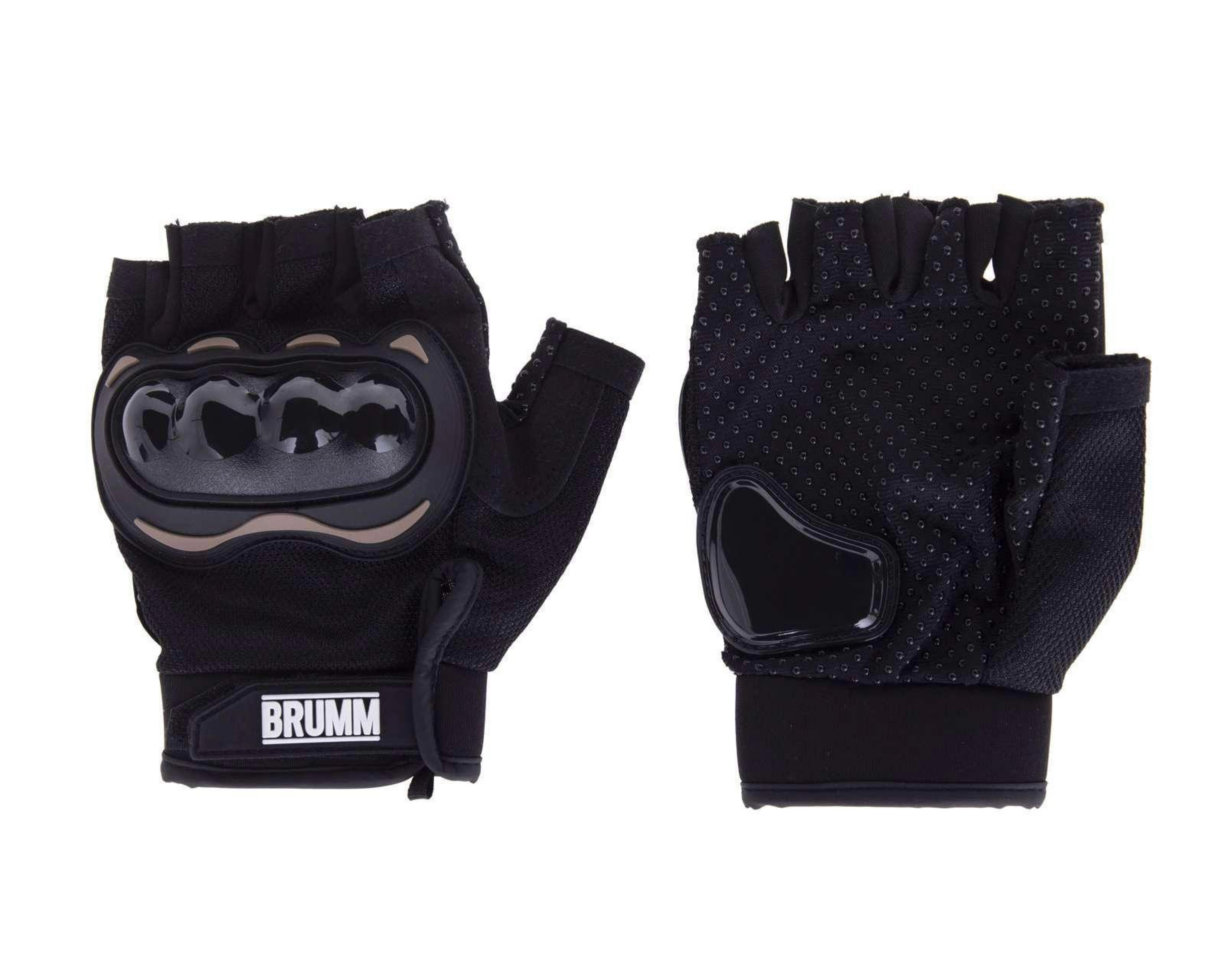 Foto 2 pulgar | Guantes para Motociclista Brumm Negros Medianos