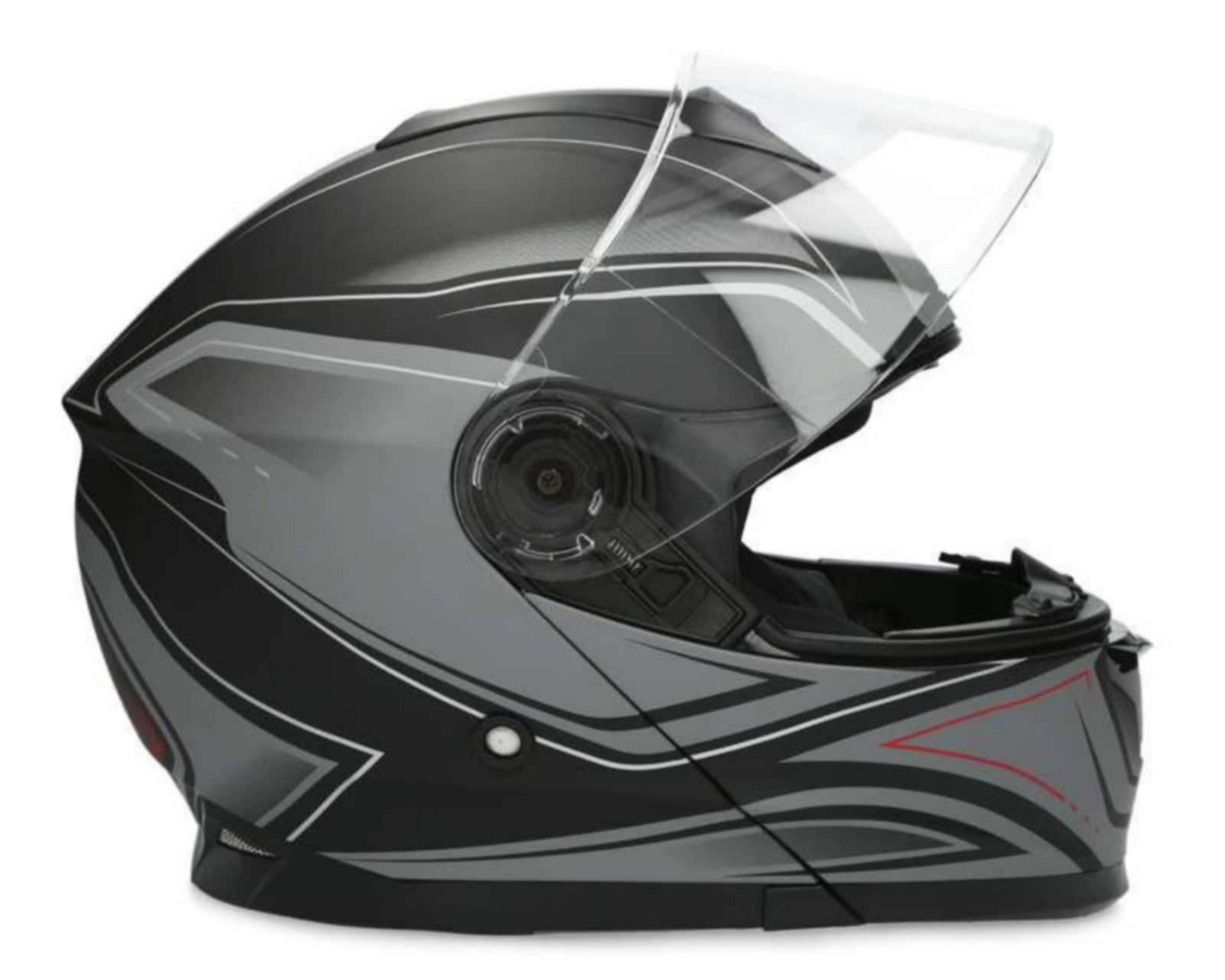 Foto 3 pulgar | Casco para Motocicleta Brumm Grande Doble Visor Negro