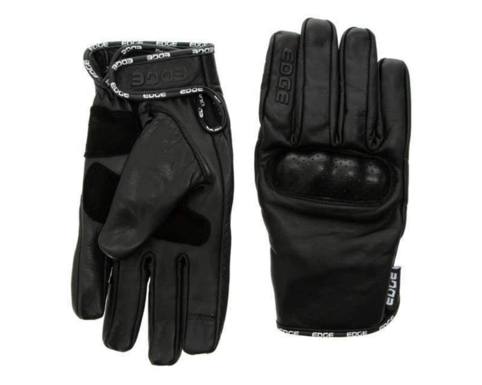 Guantes de Piel para Motociclista Edge Talla Mediano