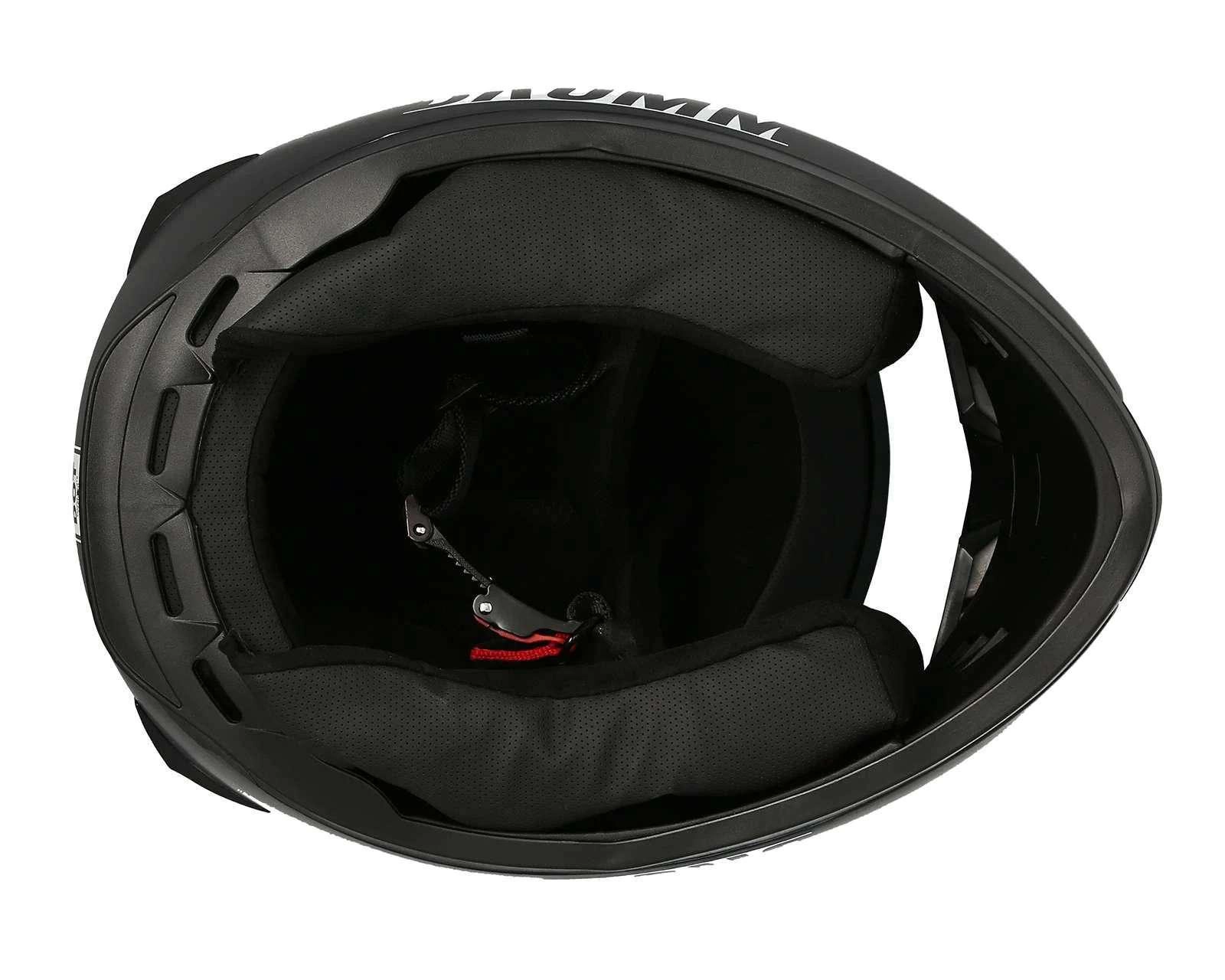 Foto 8 pulgar | Casco para Motociclista Brumm Extragrande Completo Negro