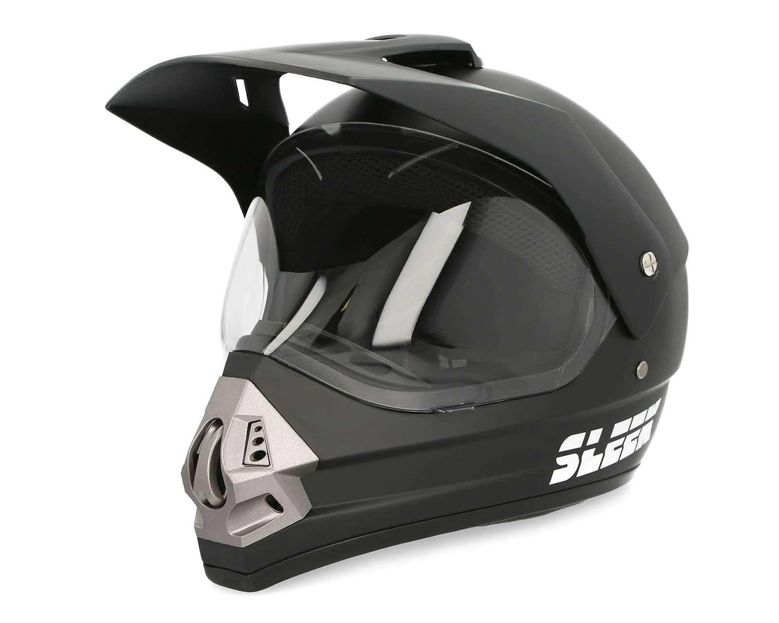 Foto 2 pulgar | Casco de Motociclista Sleek EG-130732 Grande Negro