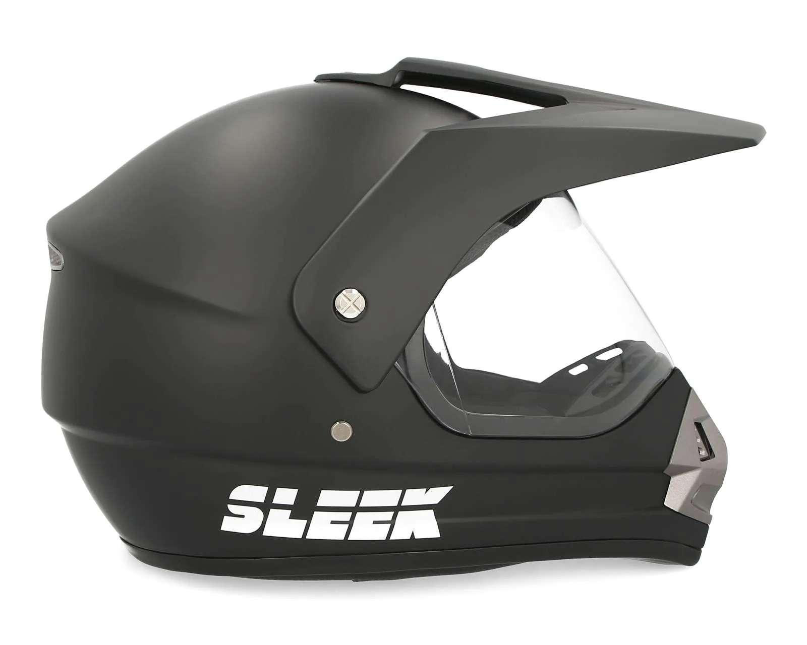 Foto 6 pulgar | Casco de Motociclista Sleek EG-130732 Grande Negro