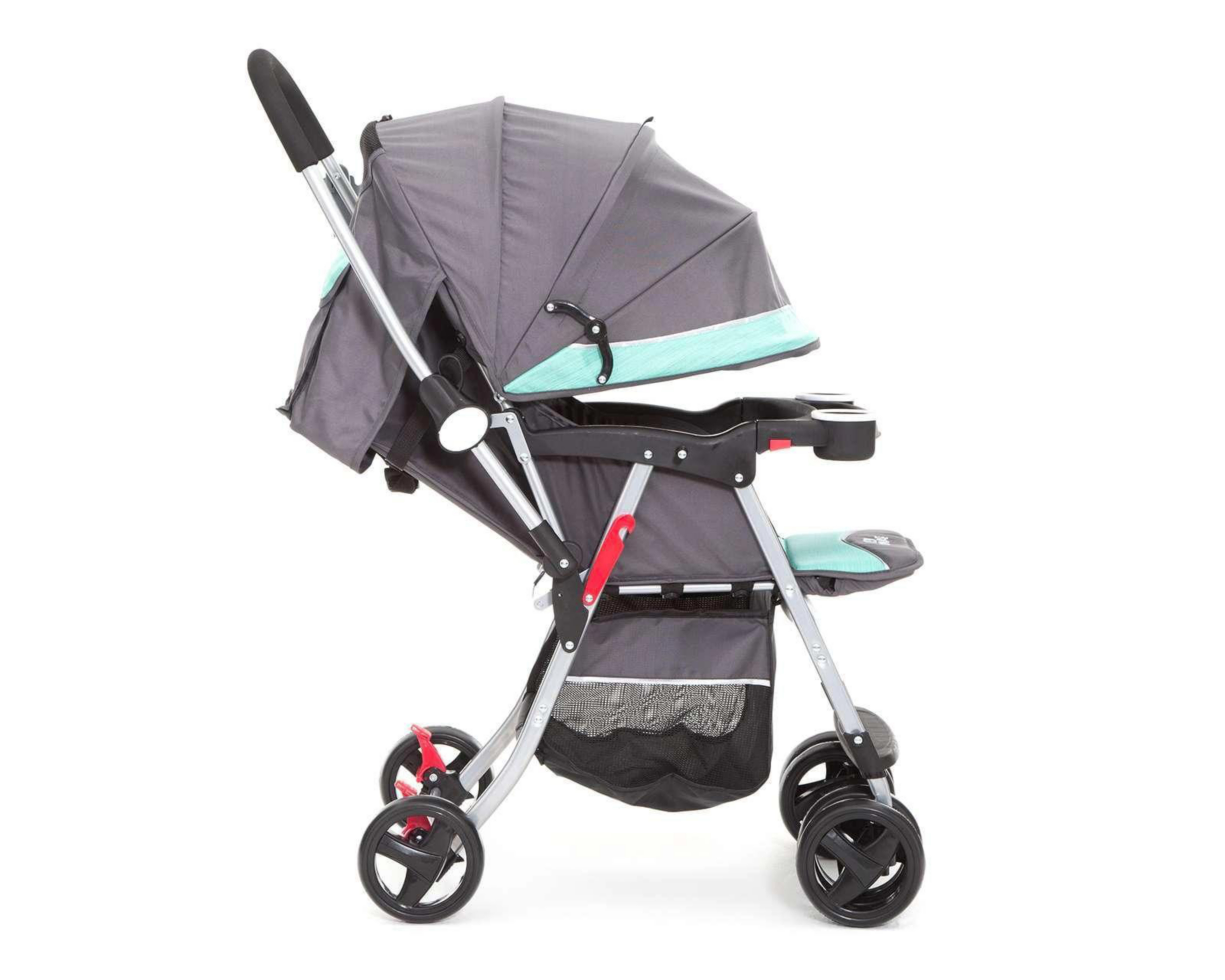 Foto 4 pulgar | Carriola Baby Colors Aqua CD-S531B Reversible Gris