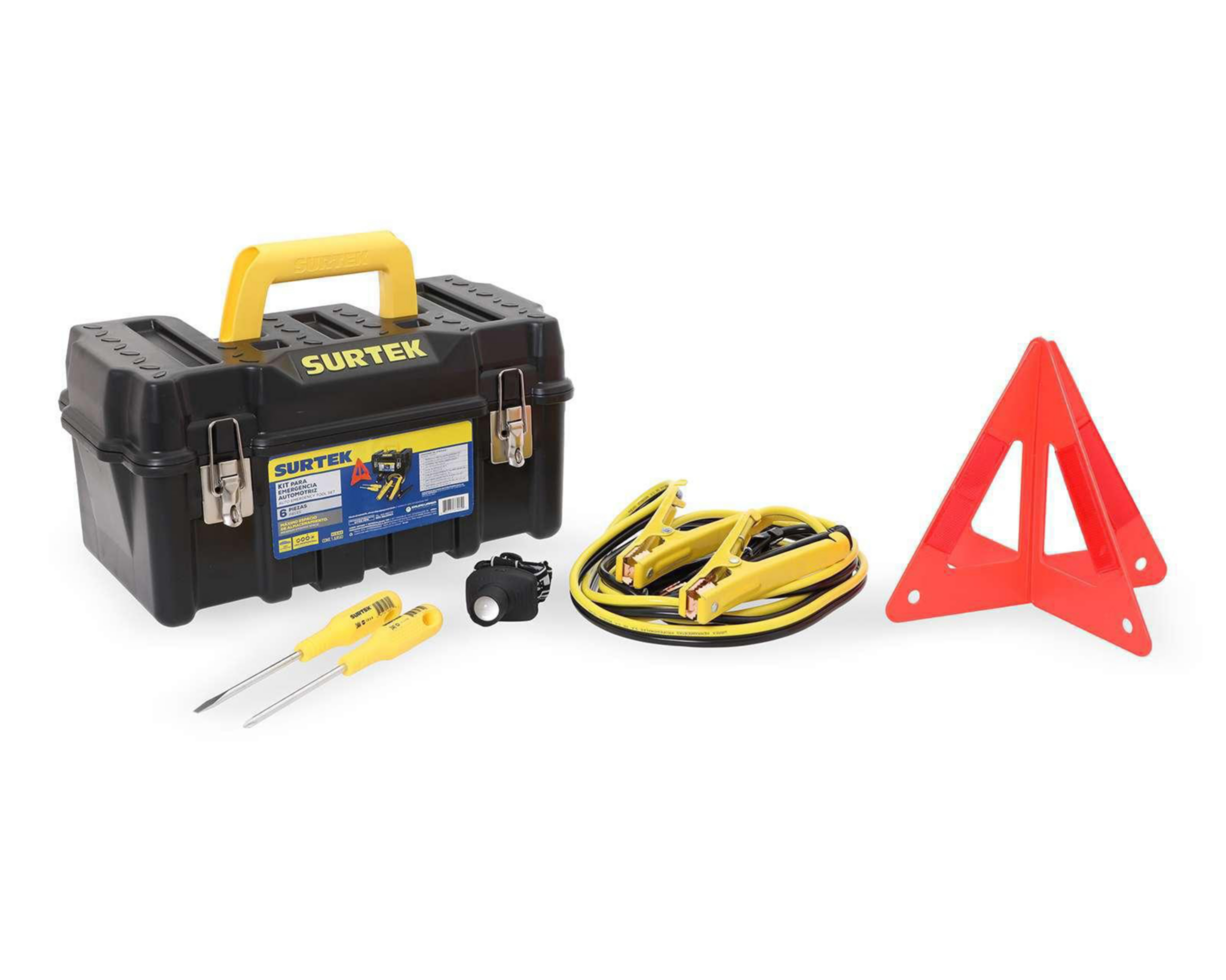 Kit de Emergencia Automotriz Surtek 6 Piezas