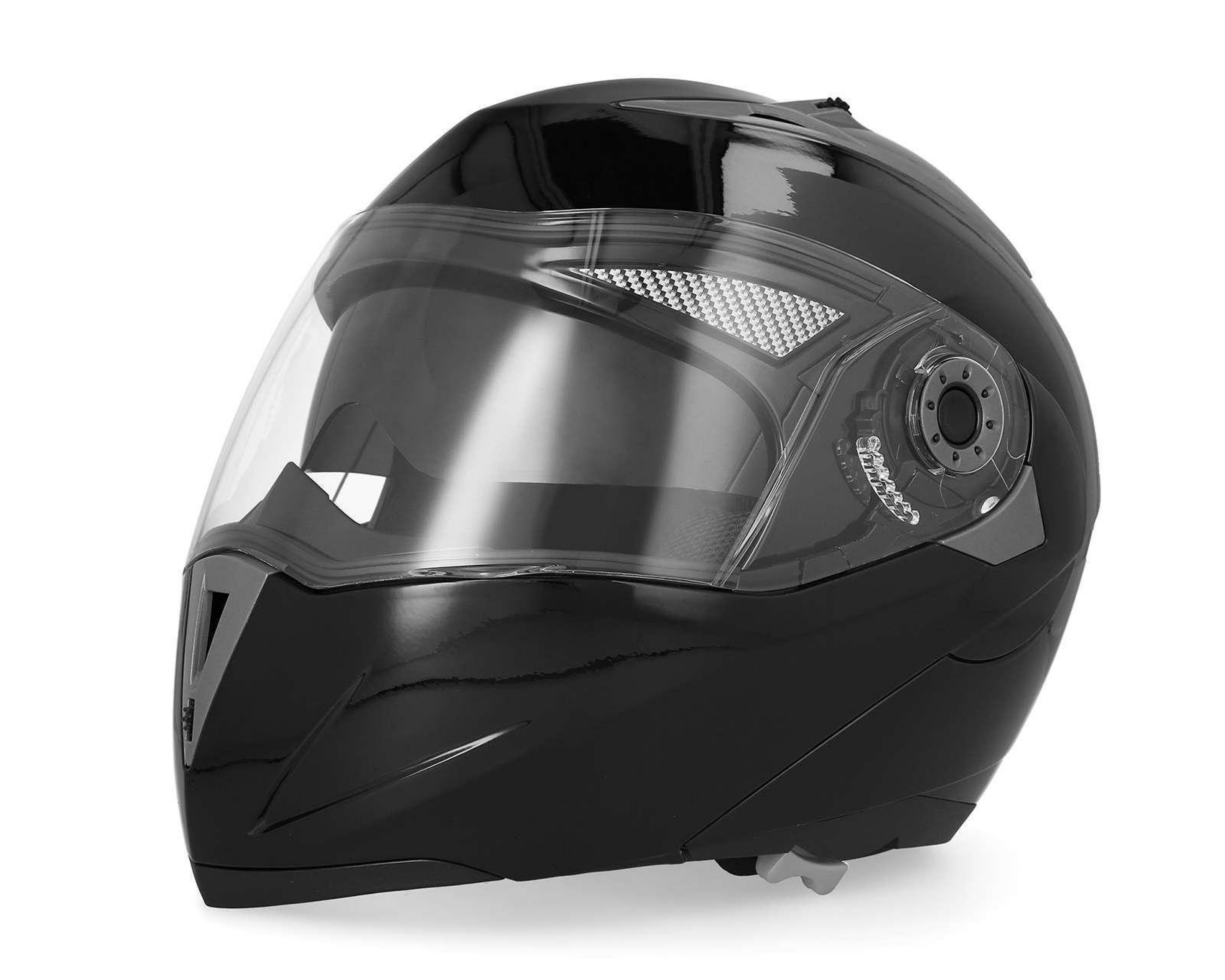 Casco para Motociclista Brumm Mediano Abatible Negro