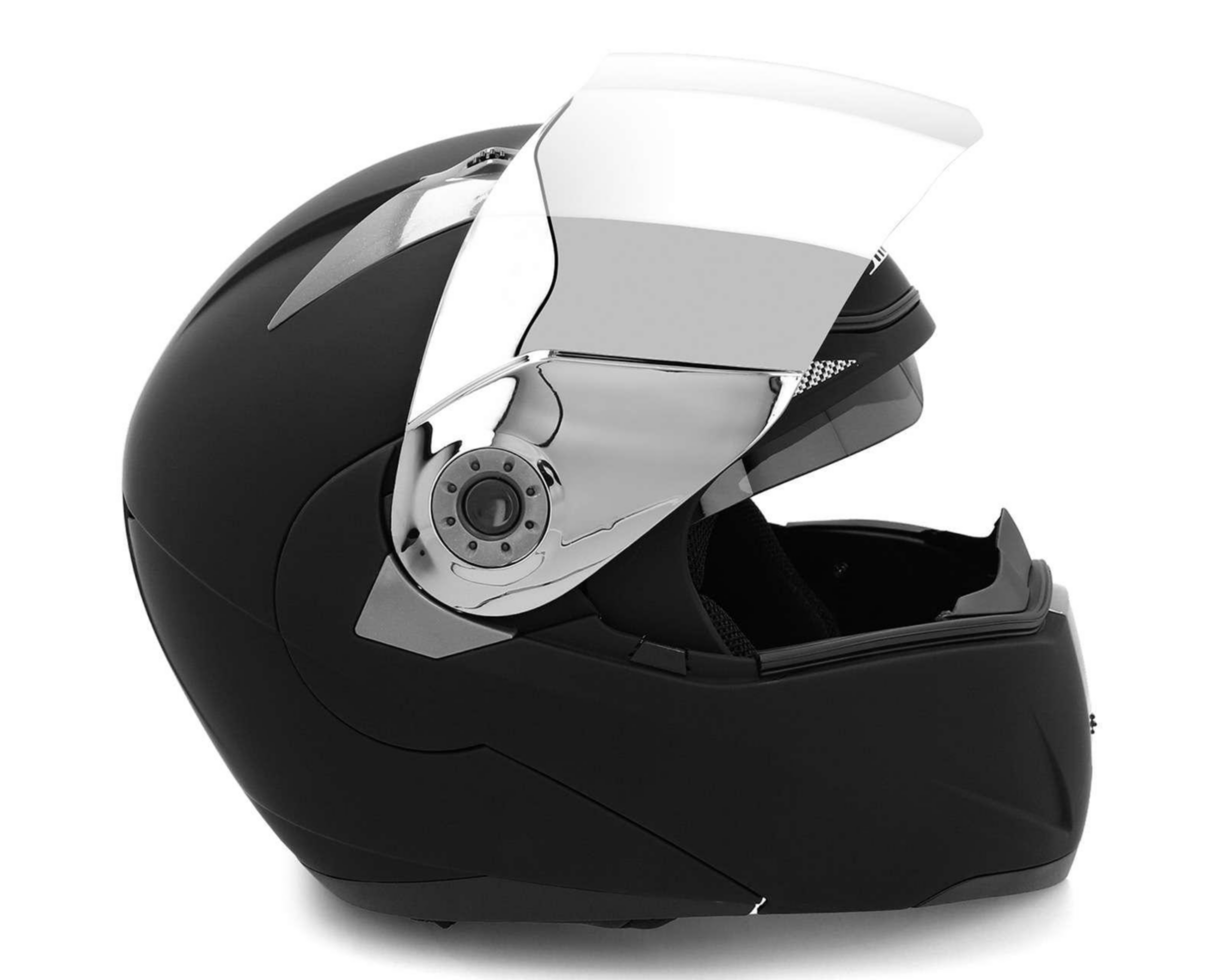 Foto 4 pulgar | Casco para Motociclista Brumm Grande Negro