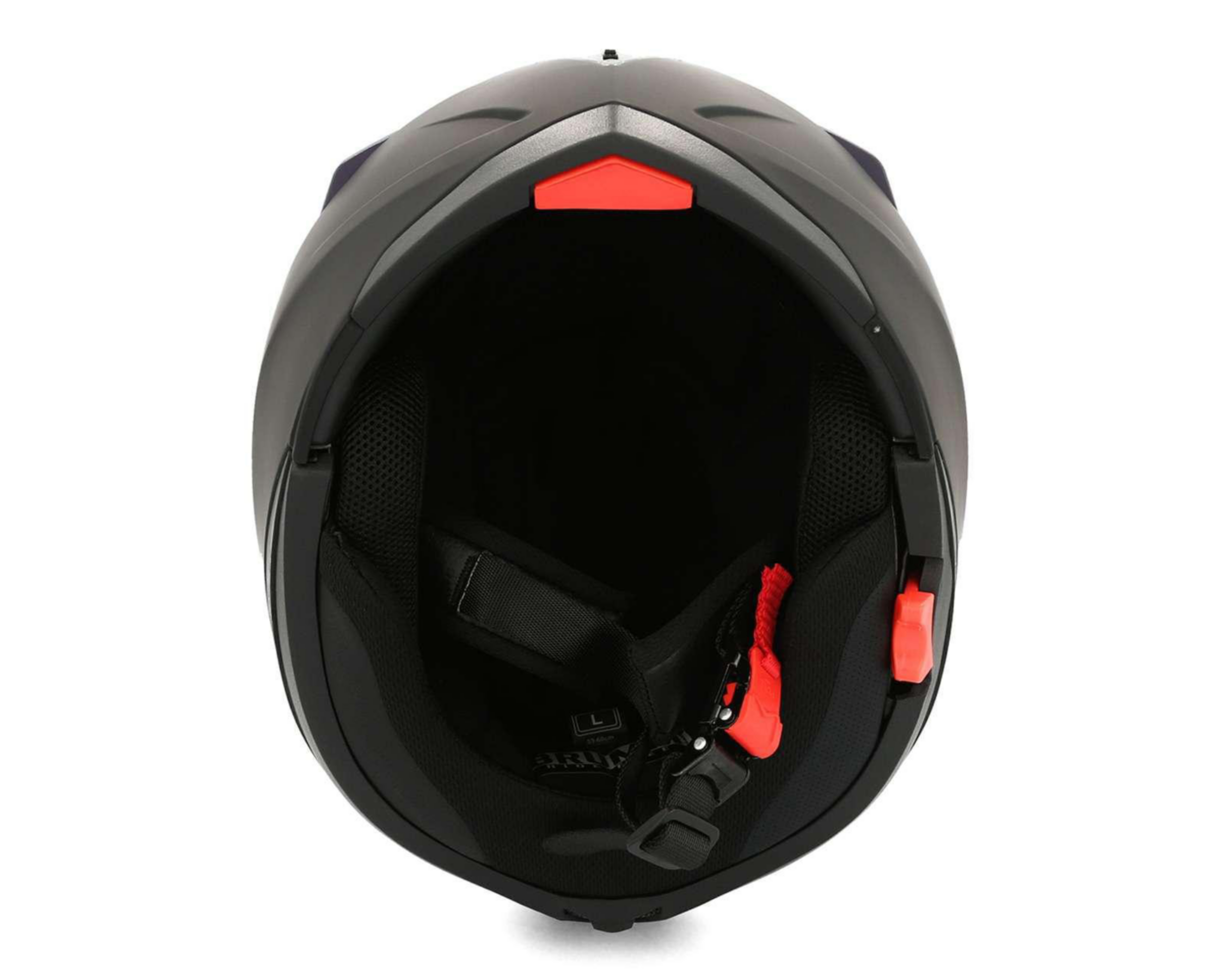 Foto 6 pulgar | Casco para Motociclista Brumm Grande Negro