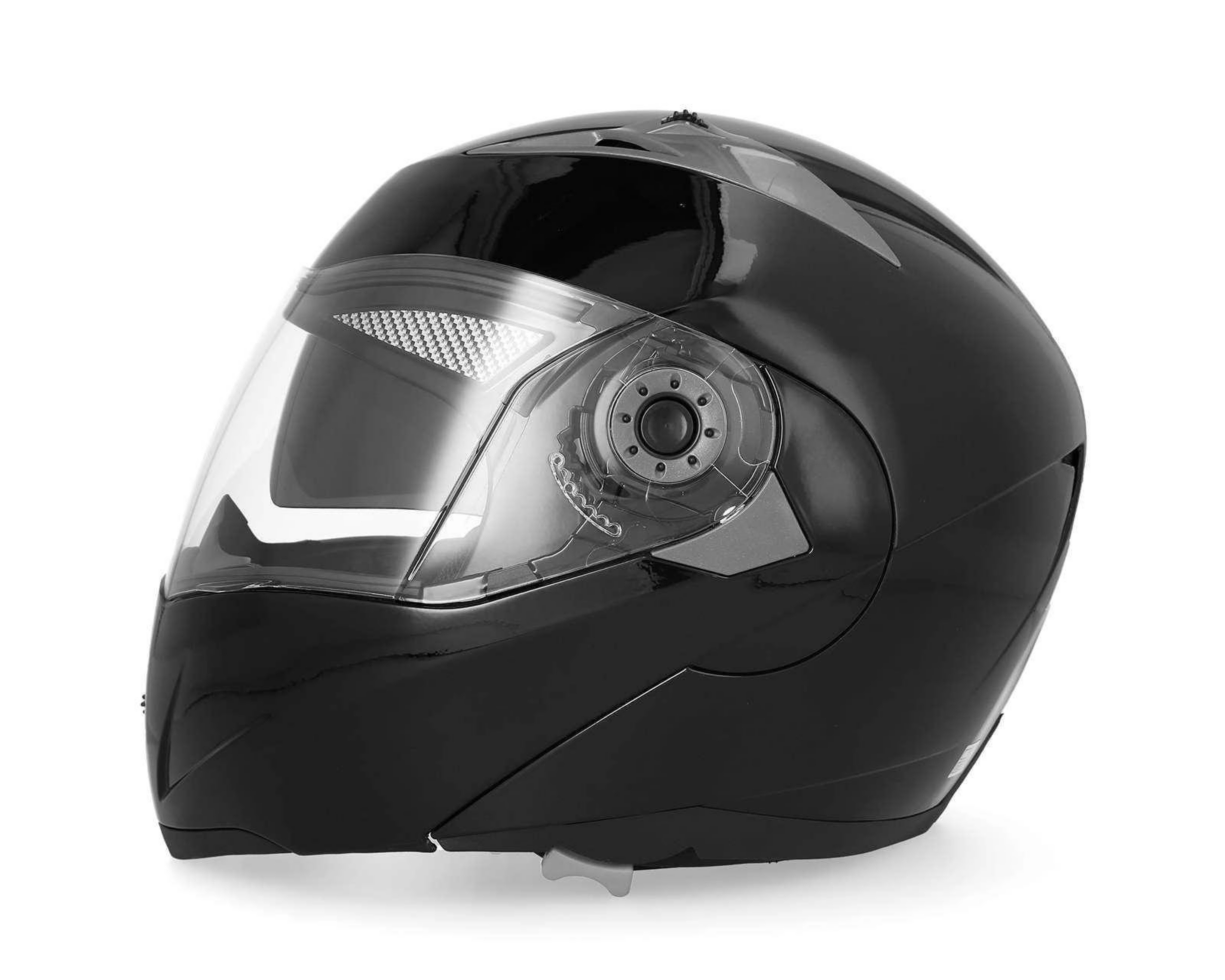 Foto 3 pulgar | Casco para Motocicleta Brumm Grande Visera Abatible Negro