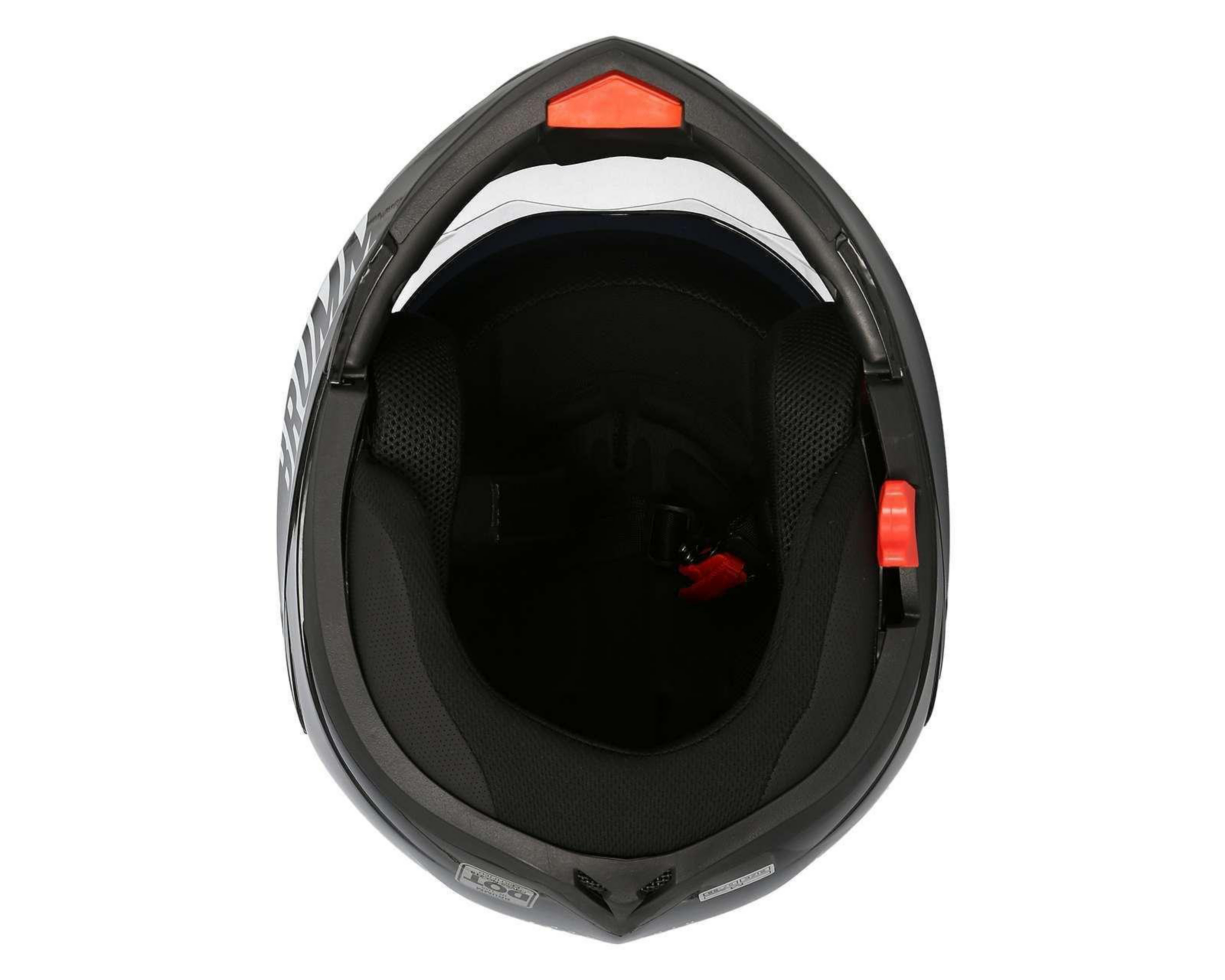 Foto 8 pulgar | Casco para Motocicleta Brumm Grande Visera Abatible Negro