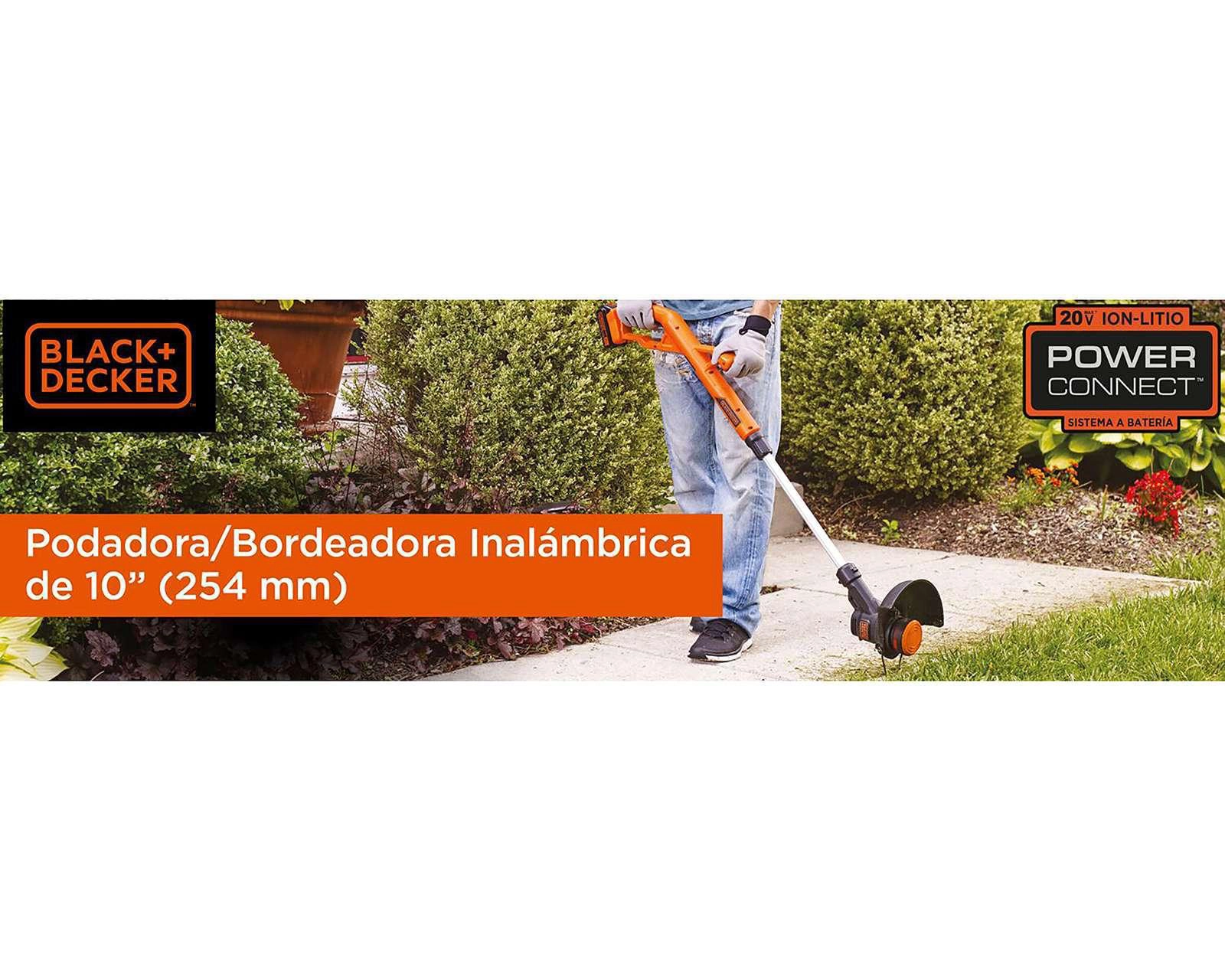 Foto 7 pulgar | Desbrozadora Inalámbrica 10" Black+Decker LST201-B3