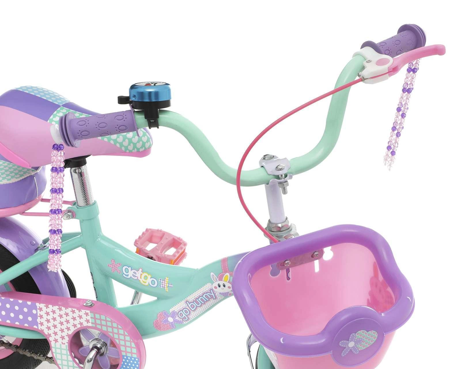 Foto 3 | Bicicleta Infantil Getgo Go Bunny 12" Lila/Rosa