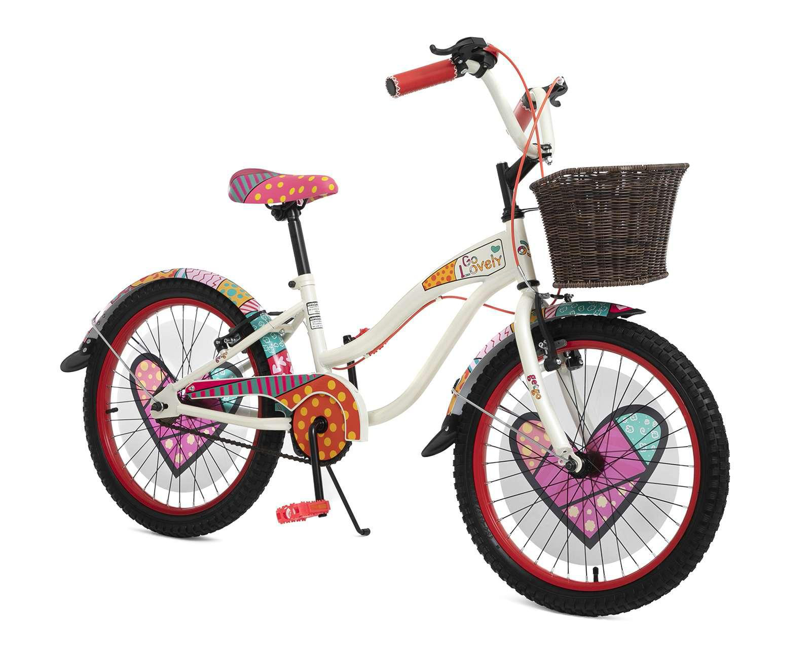 Foto 2 pulgar | Bicicleta Urbana GETGO Go Lovely 20" Blanca