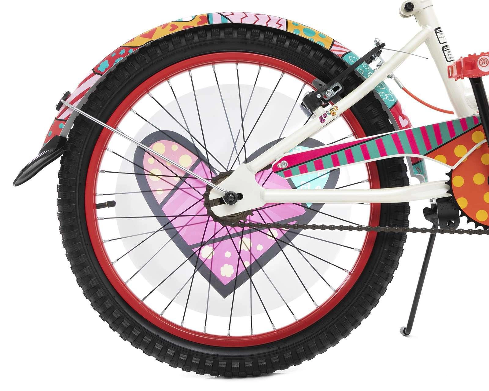 Foto 5 | Bicicleta Urbana GETGO Go Lovely 20" Blanca