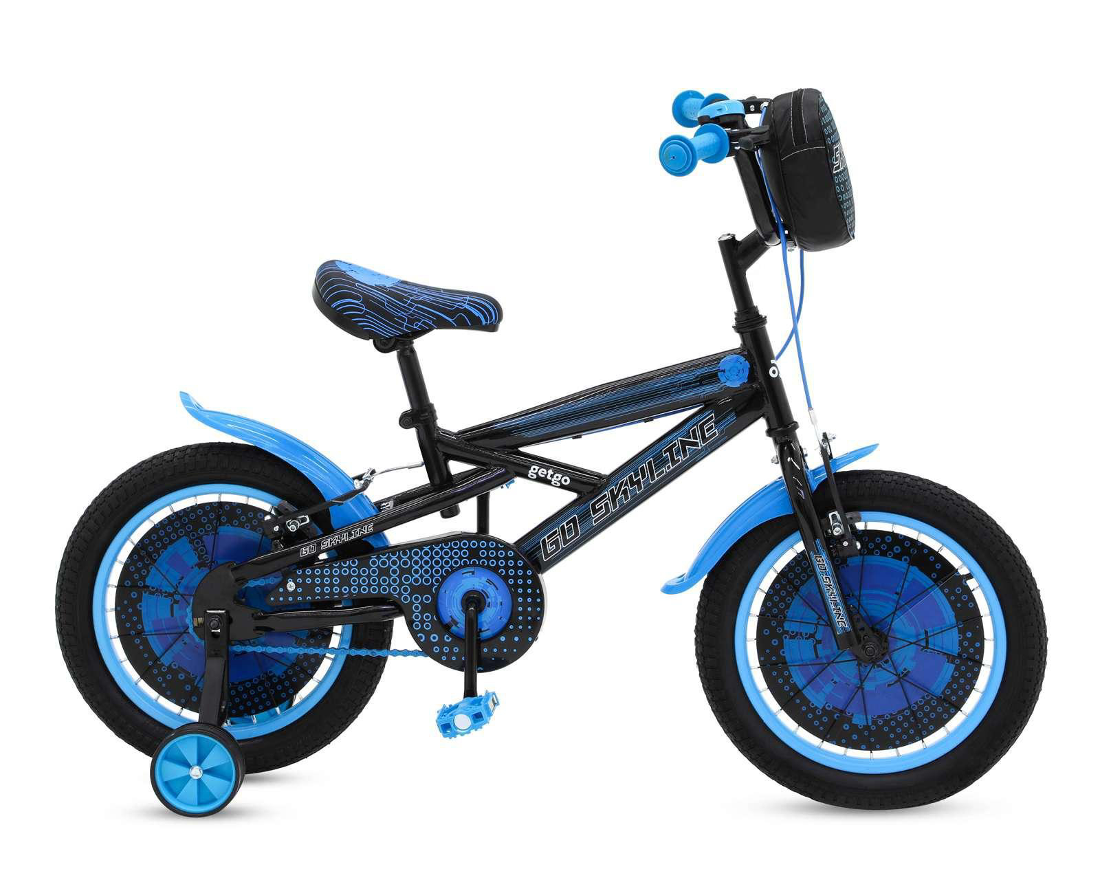 Foto 3 pulgar | Bicicleta Infantil Getgo Go Skyline 16" Azul