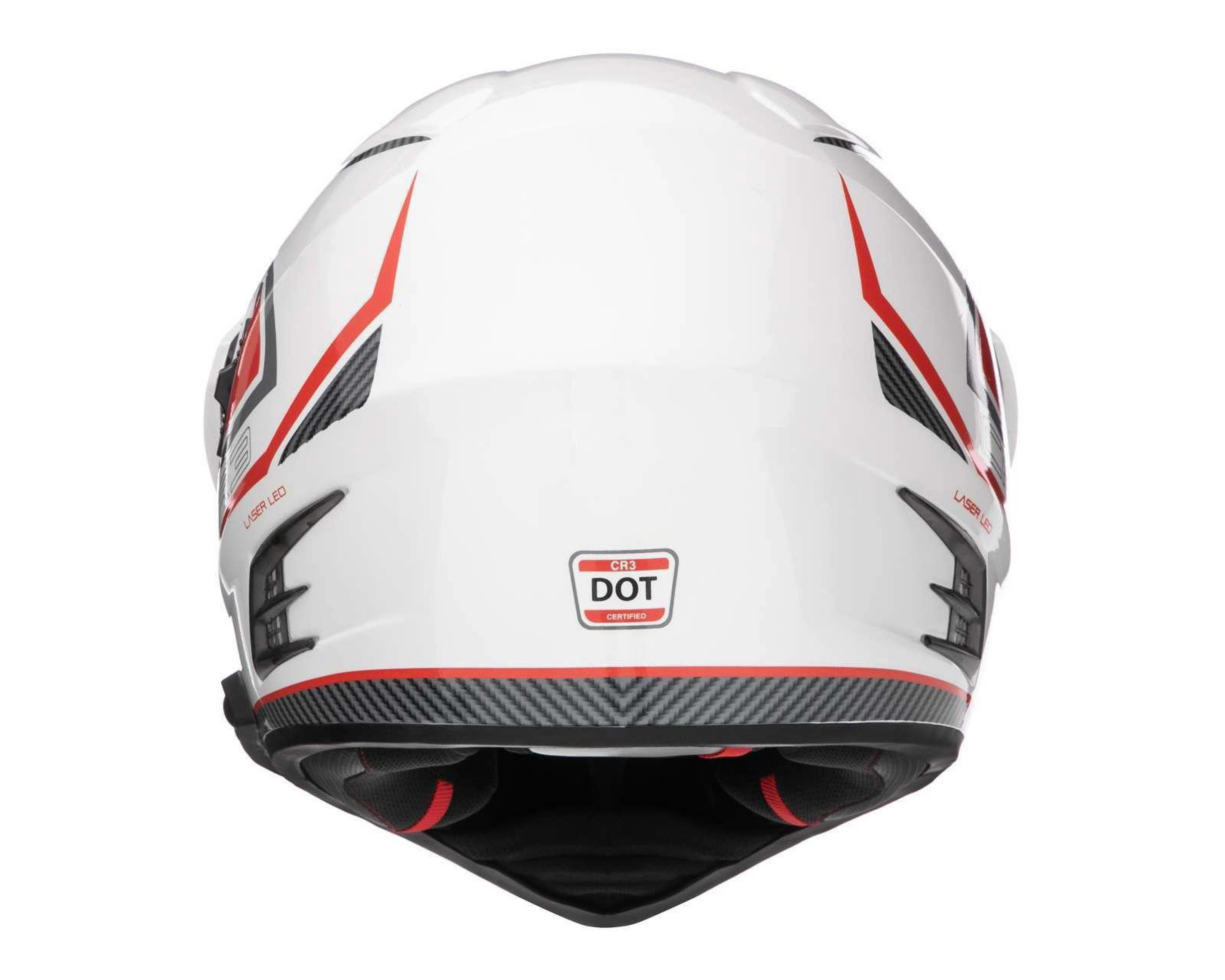 Foto 3 | Casco para Motociclista Exoskeleto Grande con Bluetooth Blanco