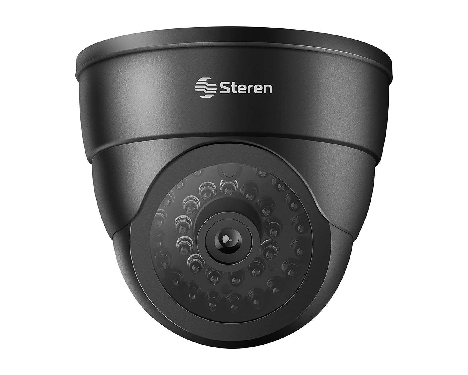 Foto 3 pulgar | Cámara de Seguridad Tipo Domo Simulada Steren CCTV-293 Negra
