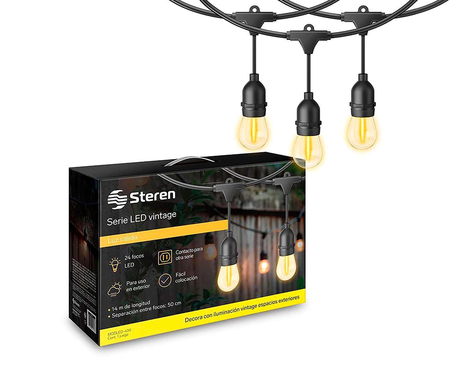 Foto 1 | Serie LED Vintage Steren