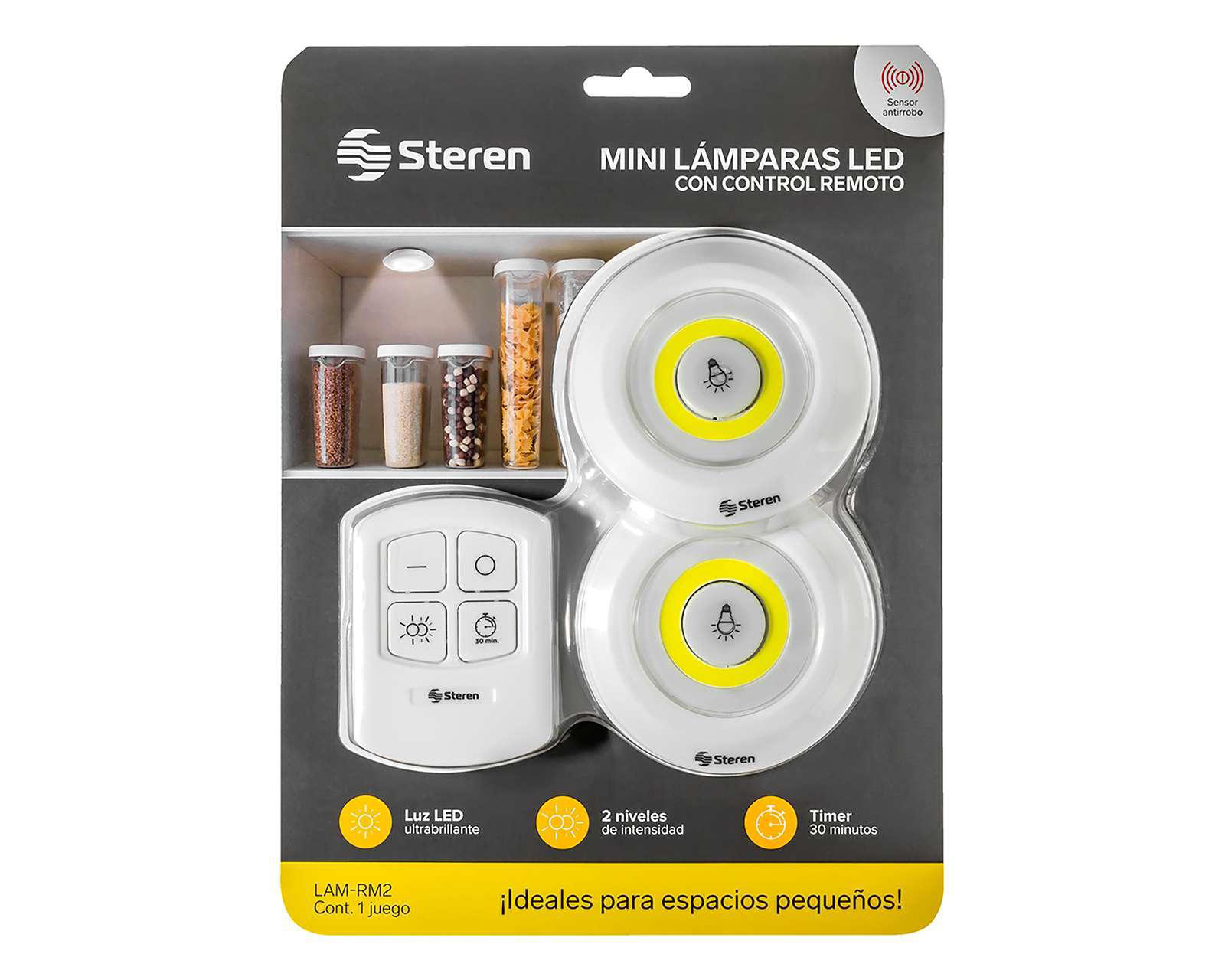 Mini Lámpara Led Steren con Control Remoto 2 Piezas